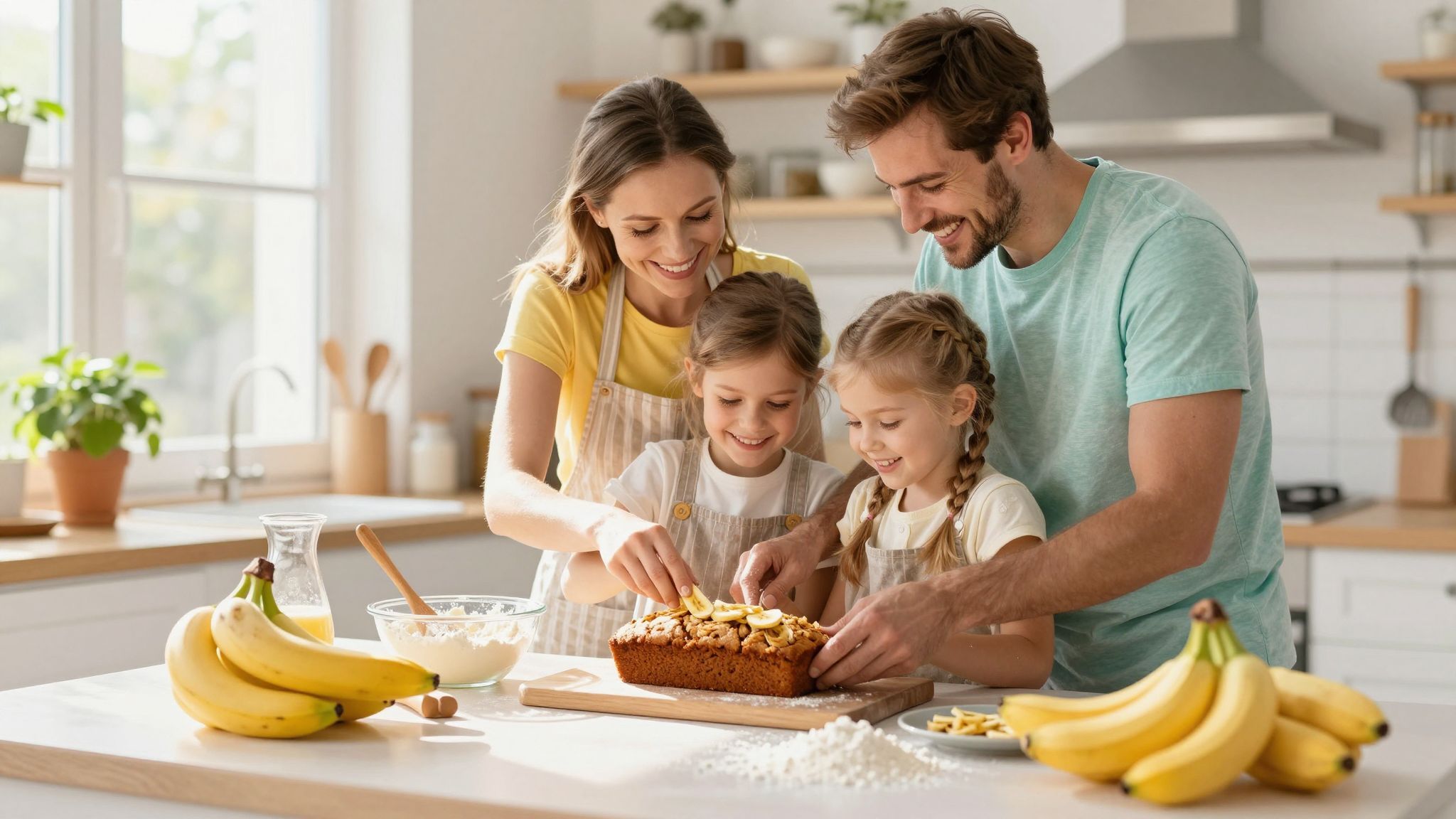 A banánkenyér sütése kreatív mód a banán felhasználására.