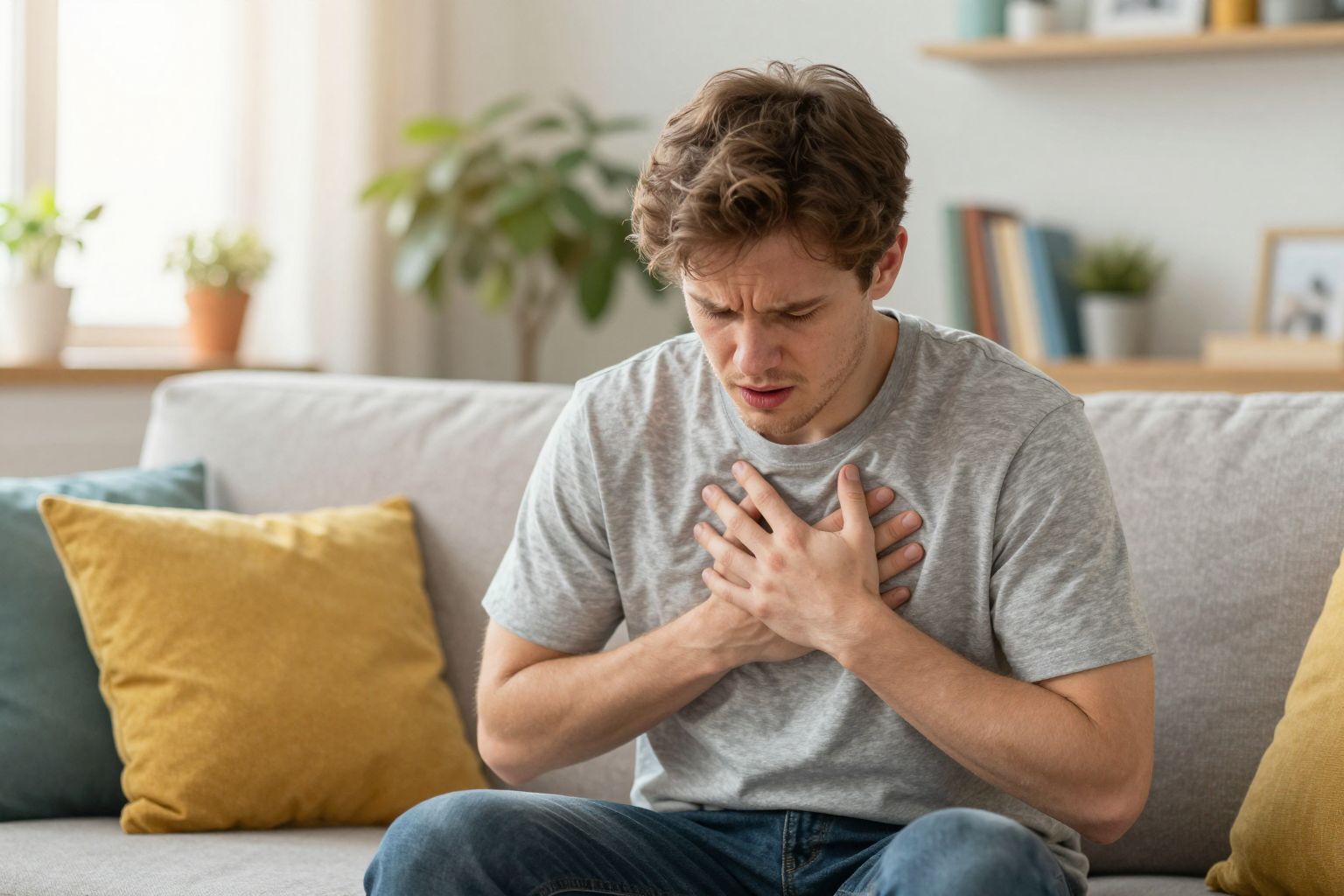 A fájdalom helye tüdőgyulladás esetén gyakran a mellkas.