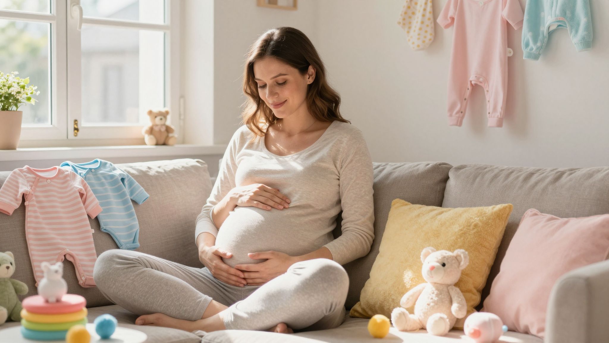 A harmadik trimeszterben a kontrakciók jelzik a közeledő szülést.