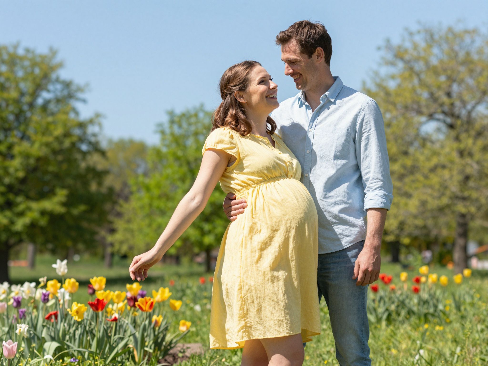 A második trimeszterben a baba gyorsan fejlődik.
