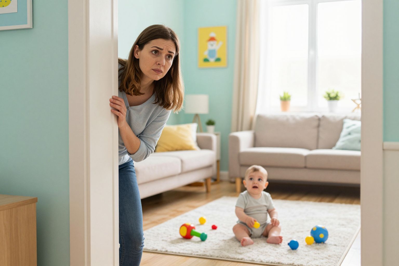 A szeparációs szorongás a kisbabák természetes reakciója.