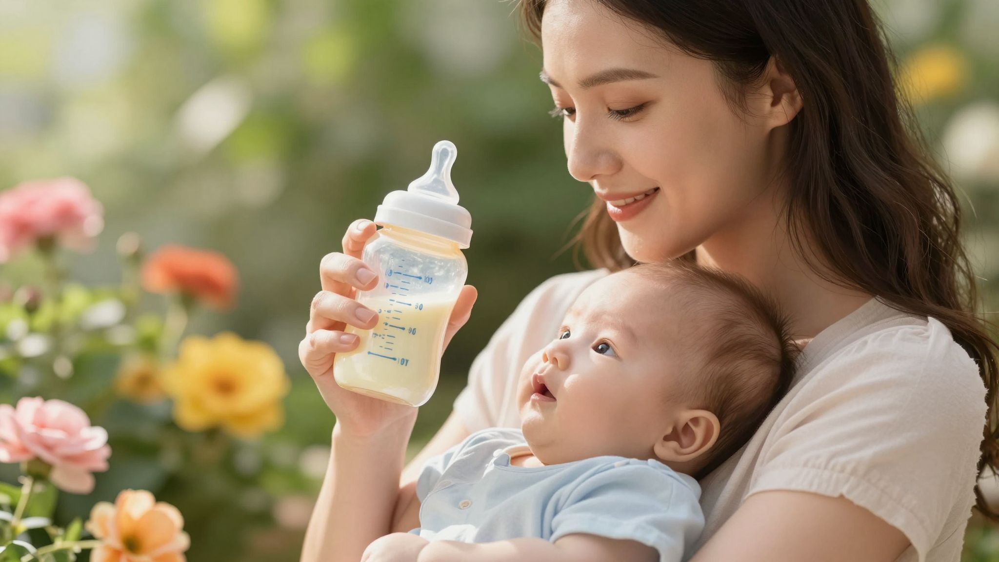 A tej-oligoszacharidok támogatják a csecsemők bélflóráját.