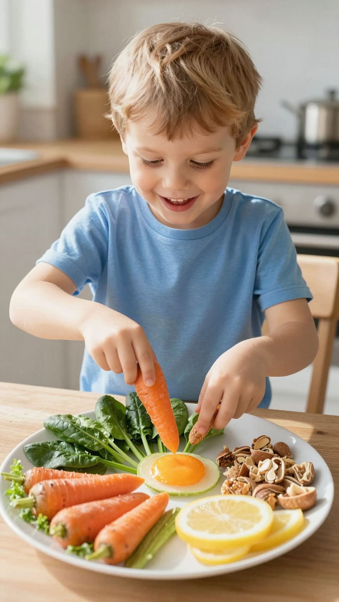 Az A-vitamin és cink erősítik az immunrendszert gyermekeknél.