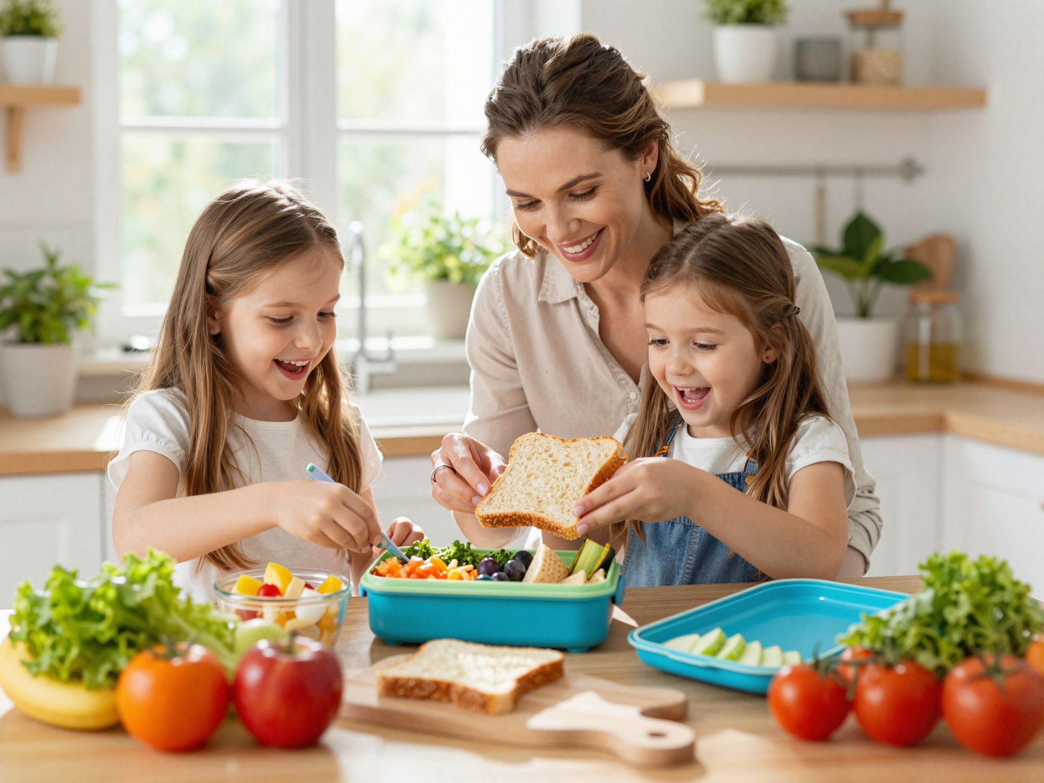 Az uzsonnacsomagolás kreatívan segíti a gyerekek étkezési kedvét.
