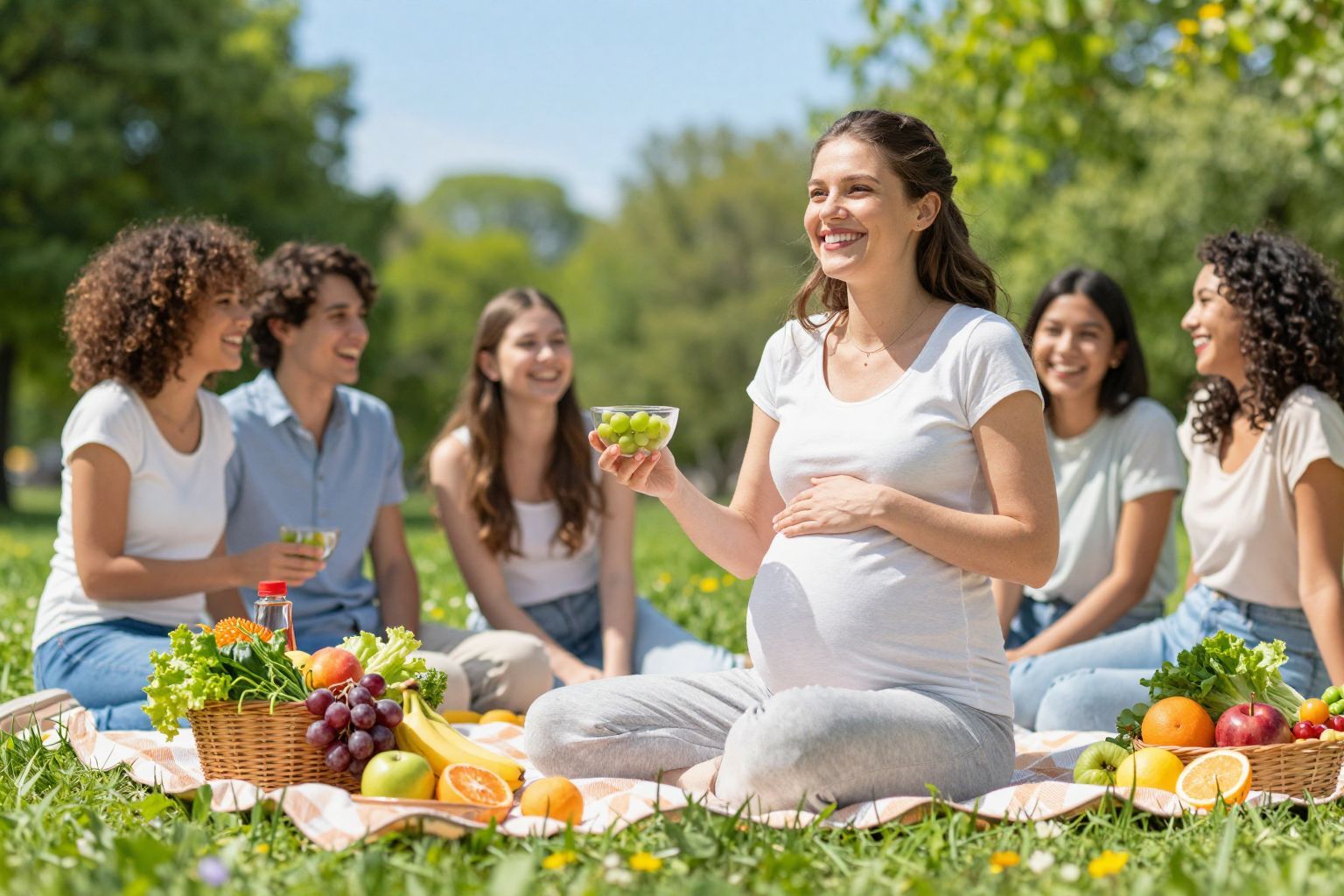 A terhesség alatt a helyes táplálkozás kulcsfontosságú.