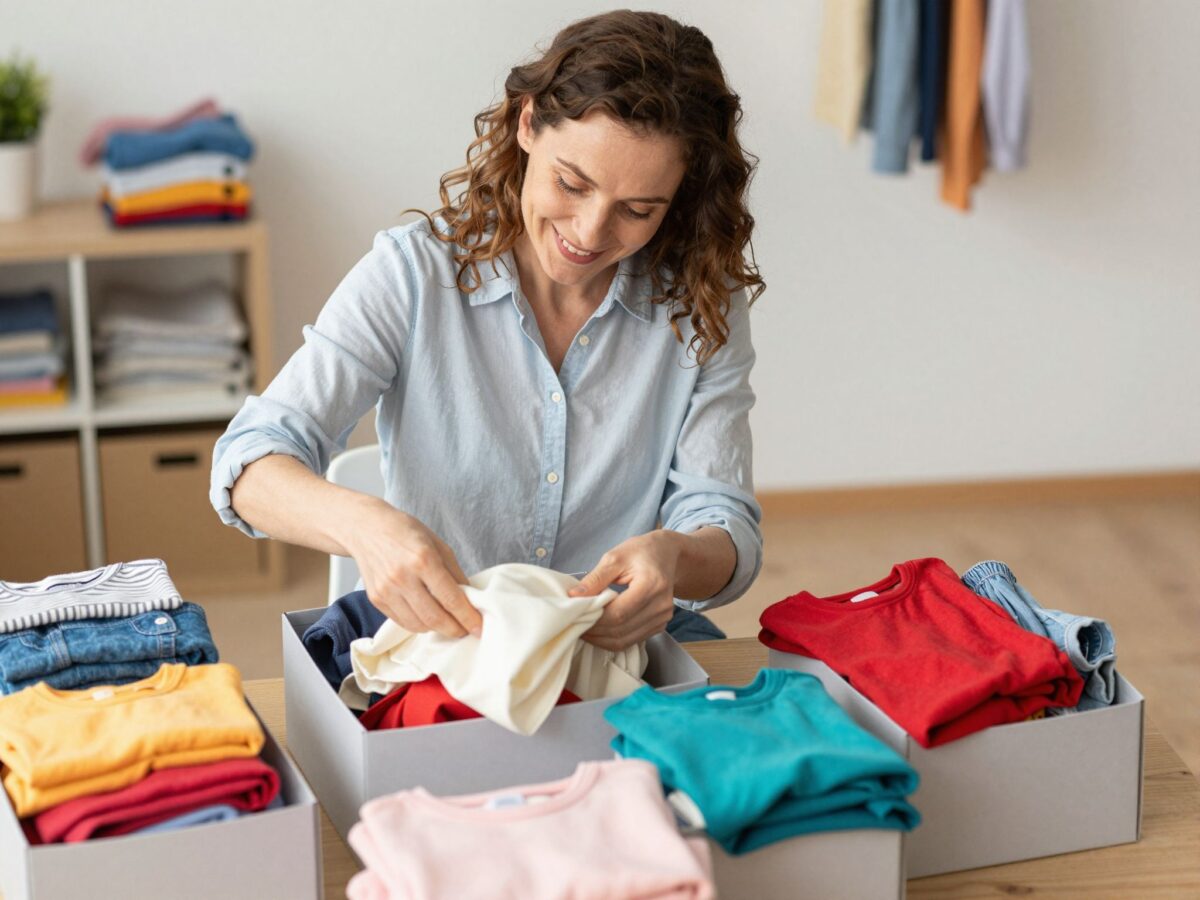 Egy anya zseniális módszere a gyerekruhák csomagolására: így minden kéznél lesz