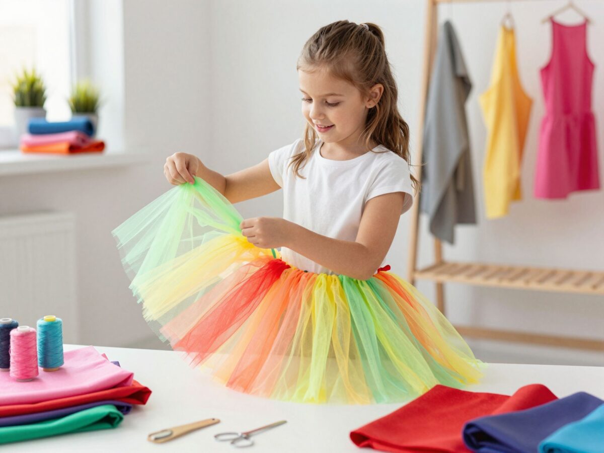 Egyszerű farsangi jelmez lányoknak: a tüllszoknya elkészítése lépésről lépésre