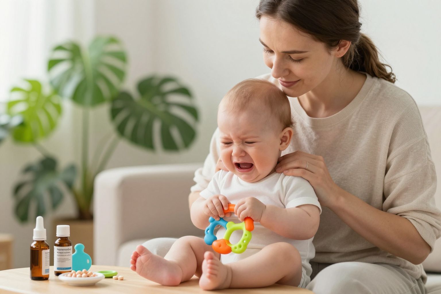 A homeopátia természetes alternatíva a fogzási fájdalom enyhítésére.