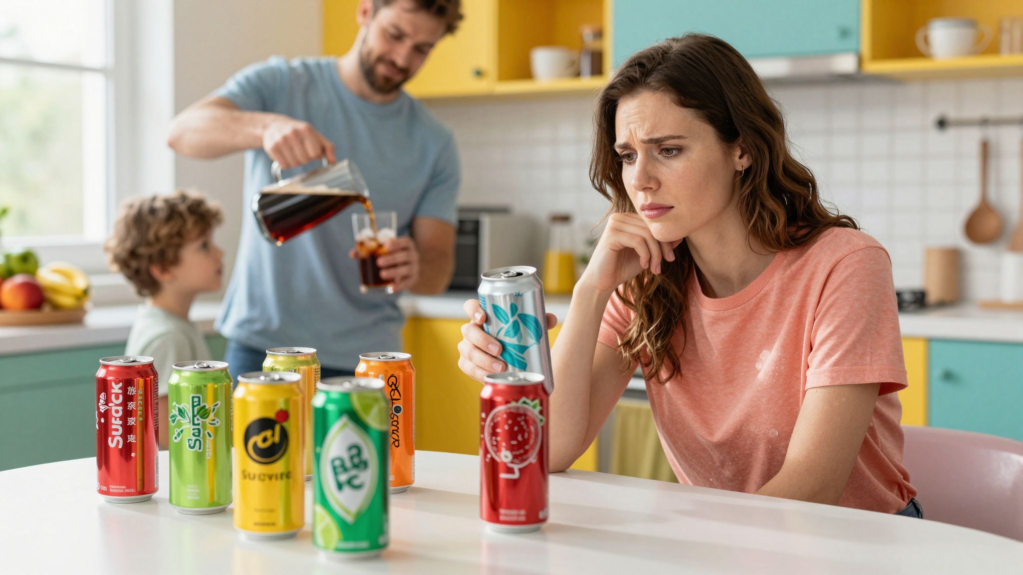 A cukros üdítők napi fogyasztása súlyos egészségi problémákhoz vezethet.