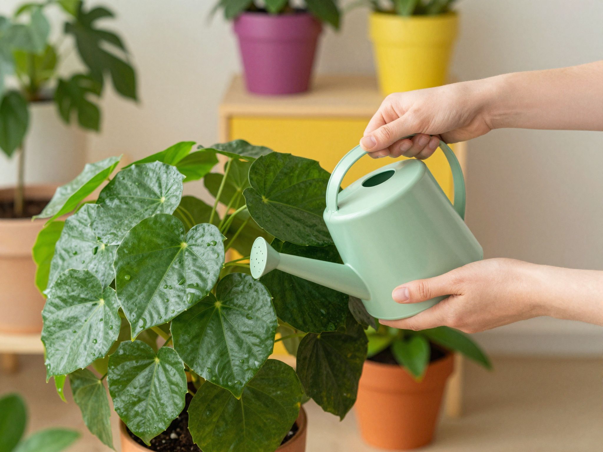 A pilea szereti a közvetlen fényt és a párás környezetet.