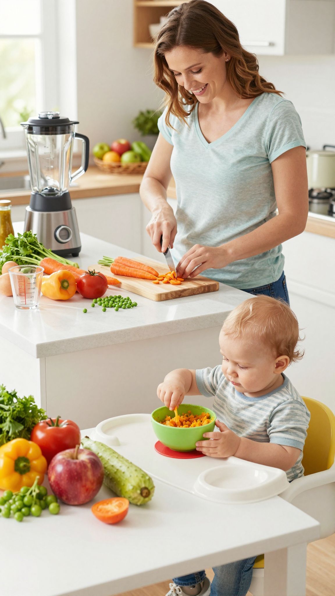 A baba konyhájának napi takarítása elengedhetetlen a higiénia fenntartásához.