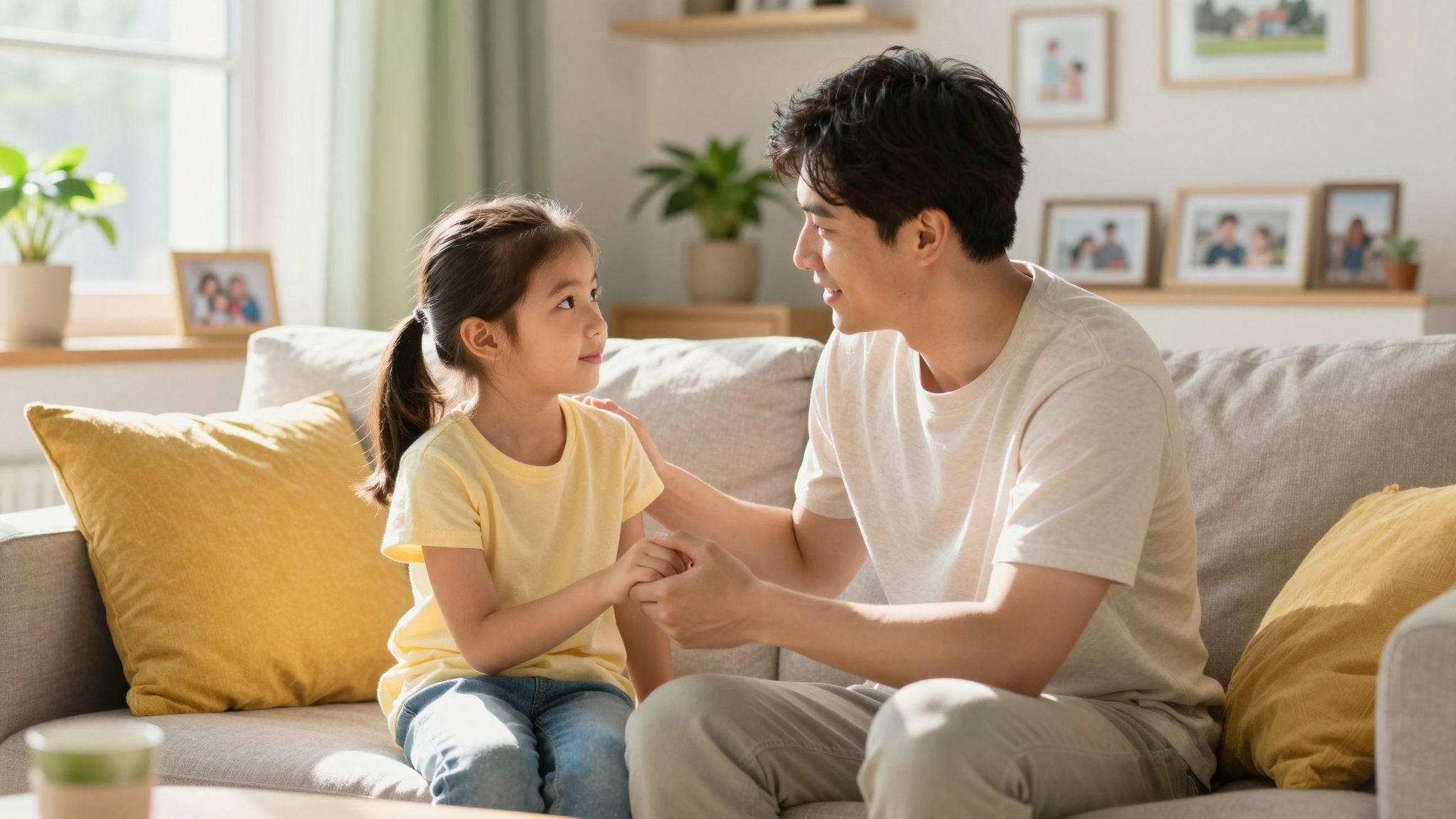 Beszéljünk nyíltan a félelmeinkről gyermekeink előtt.