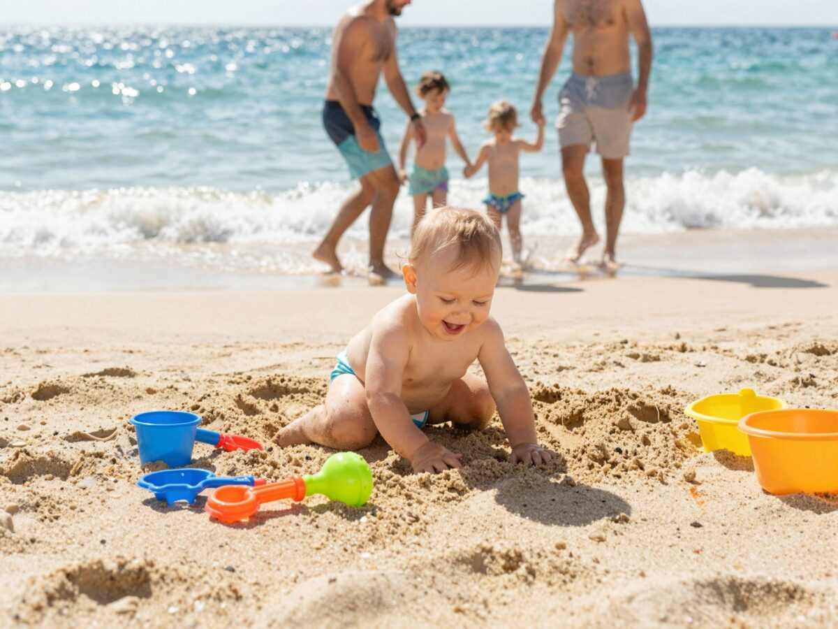 Homok, víz, napsütés: a tengerparti ingerek pozitív hatása a csecsemőkre