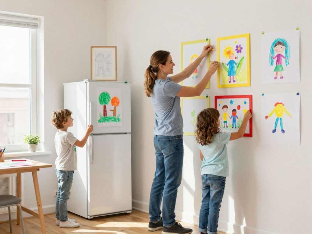 Hova tedd a sok gyerekrajzot? Mutatós és praktikus megoldások otthonra