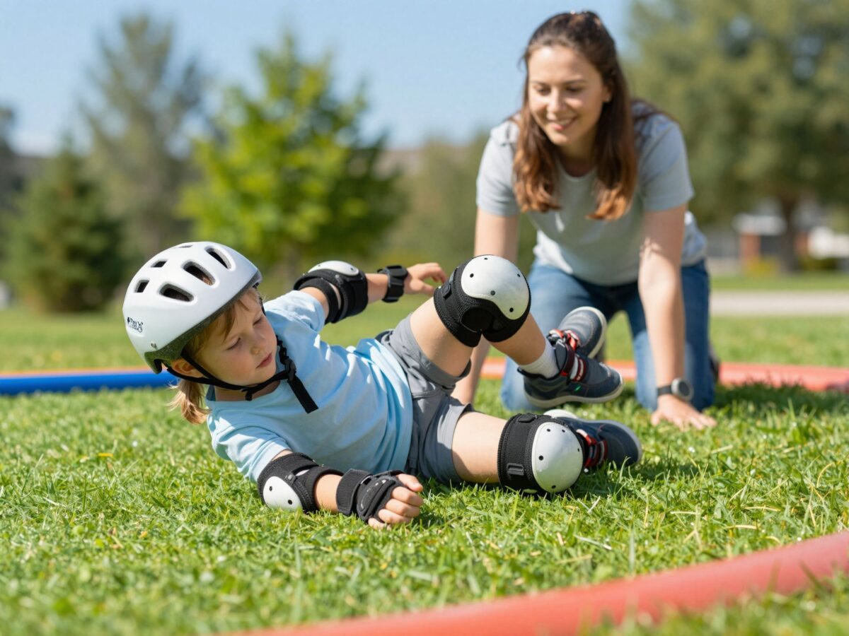 Így tanítsd meg a gyereket biztonságosan gurulni: tippek és védőfelszerelések