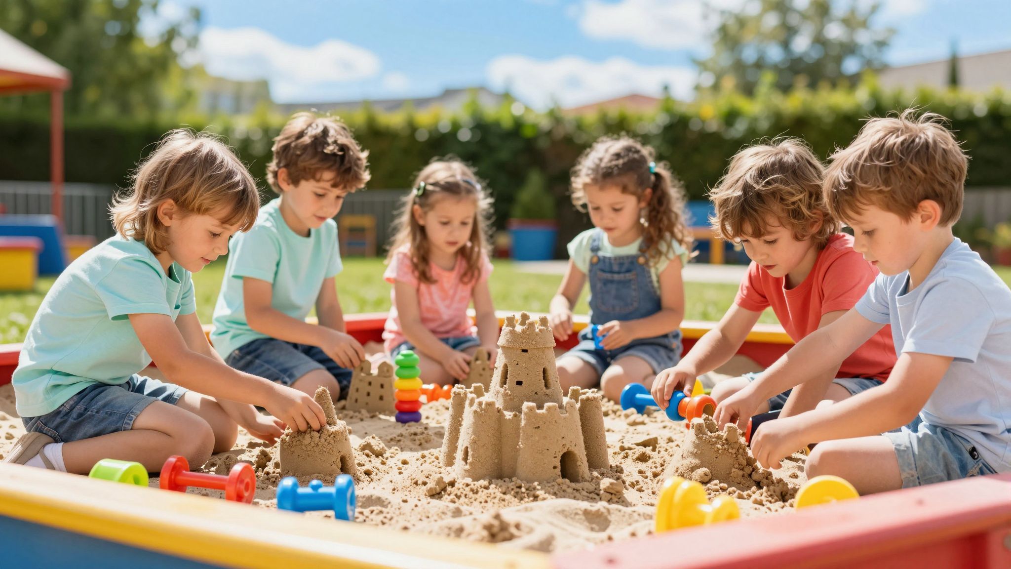 A homokozás fejleszti a gyerekek társas készségeit.