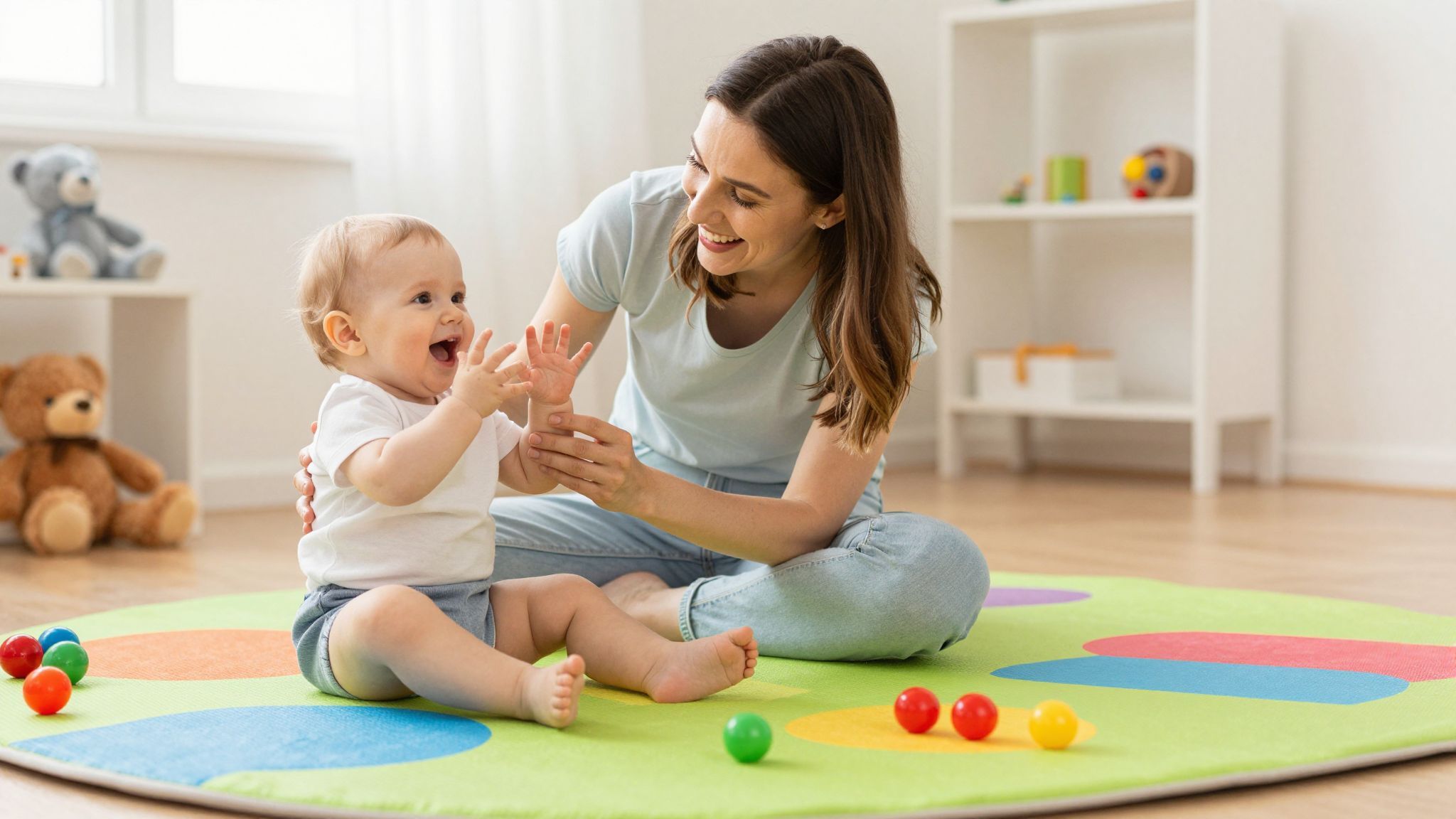 A babajelbeszéd segíti a korai érzelmi kötődést.