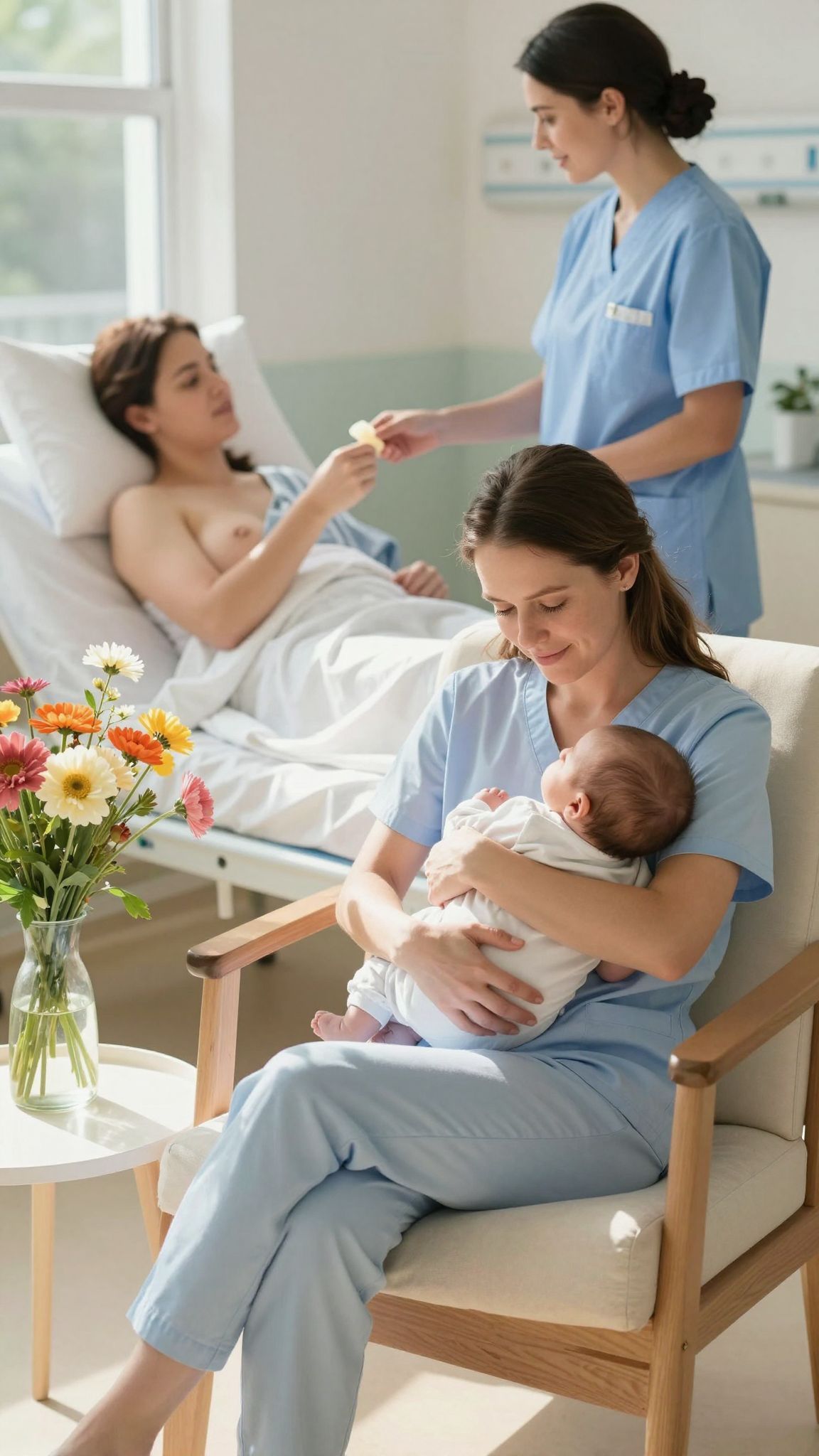 A szoptatás serkenti a bélmozgást és a gyógyulást.