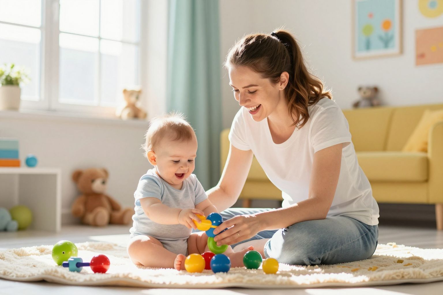 A játék fejleszti a csecsemők szociális készségeit.
