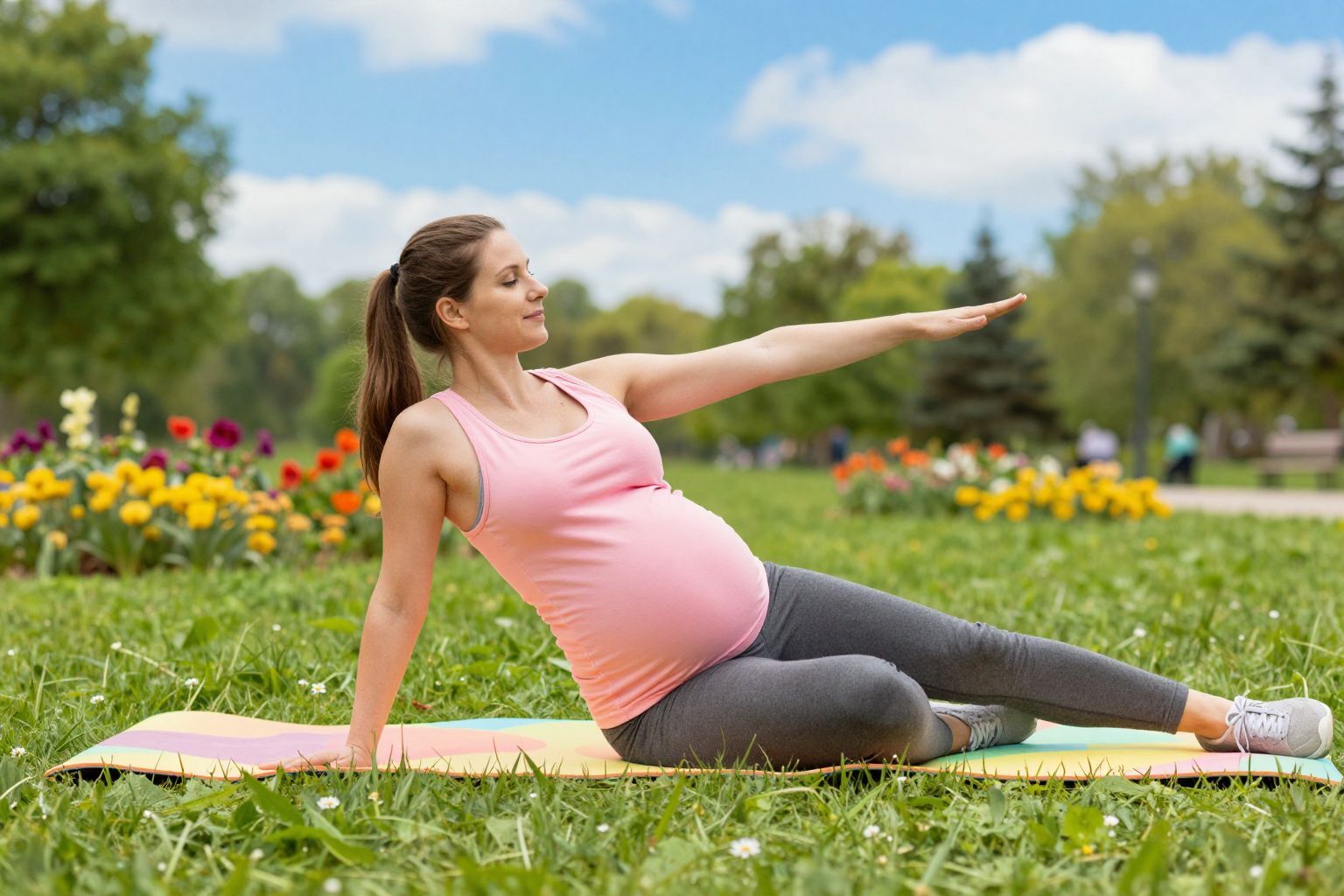 A helyes légzés és tartás javítja a terhességi kényelmet.