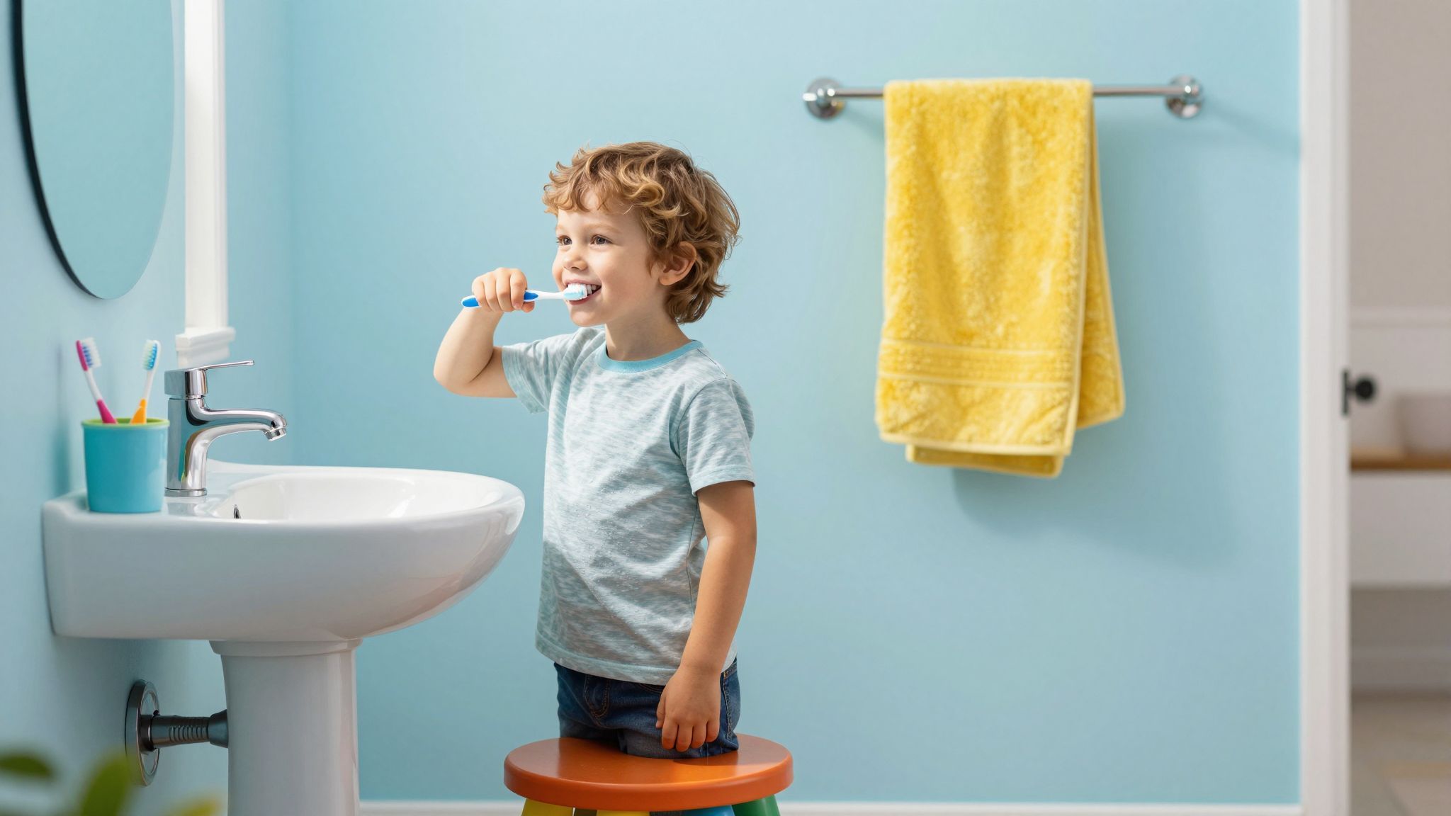 A helyes eszközök segítik a gyermekek fogápolását.