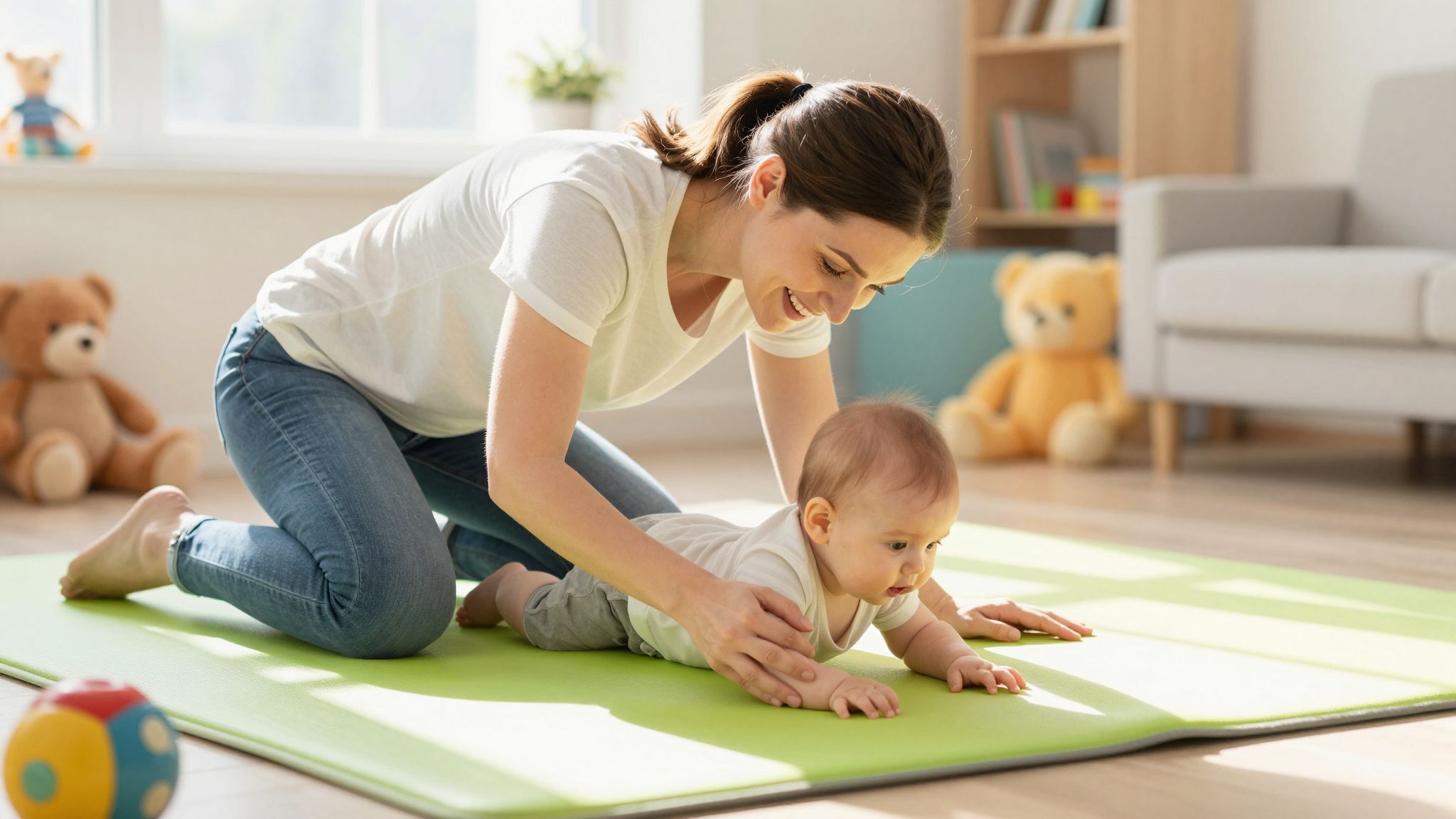 Az éjszakai torna segíthet a baba alvásának javításában.