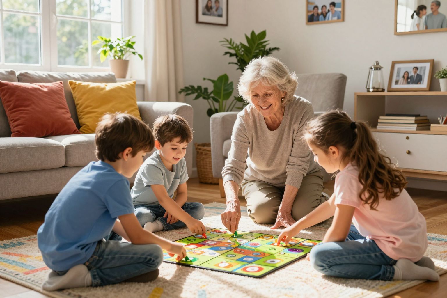 A nagyszülők érzelmi támogatása erősíti a gyerekek szociális készségeit.