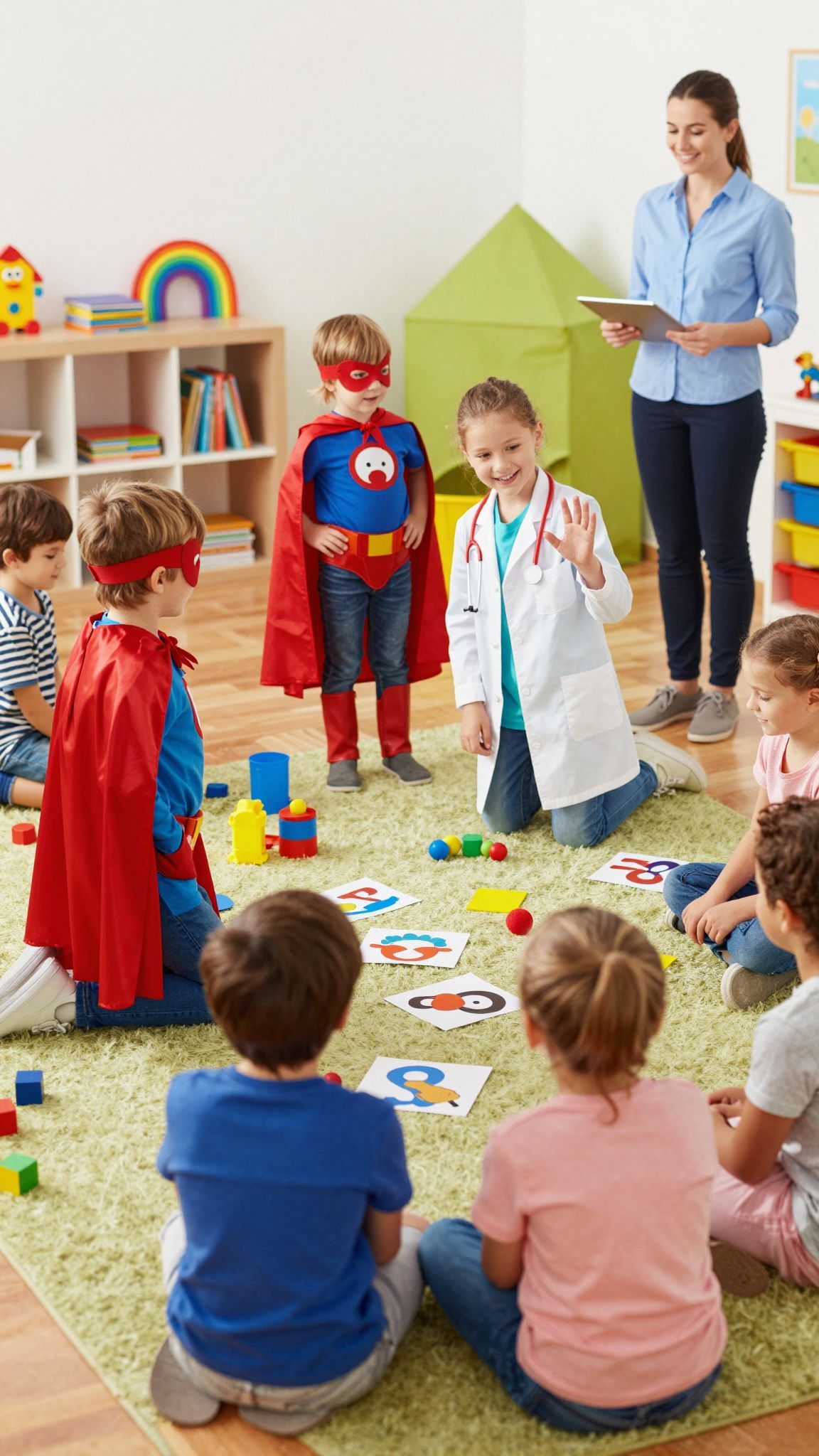 A szerepjáték serkenti a nyelvi fejlődést és szókincset.