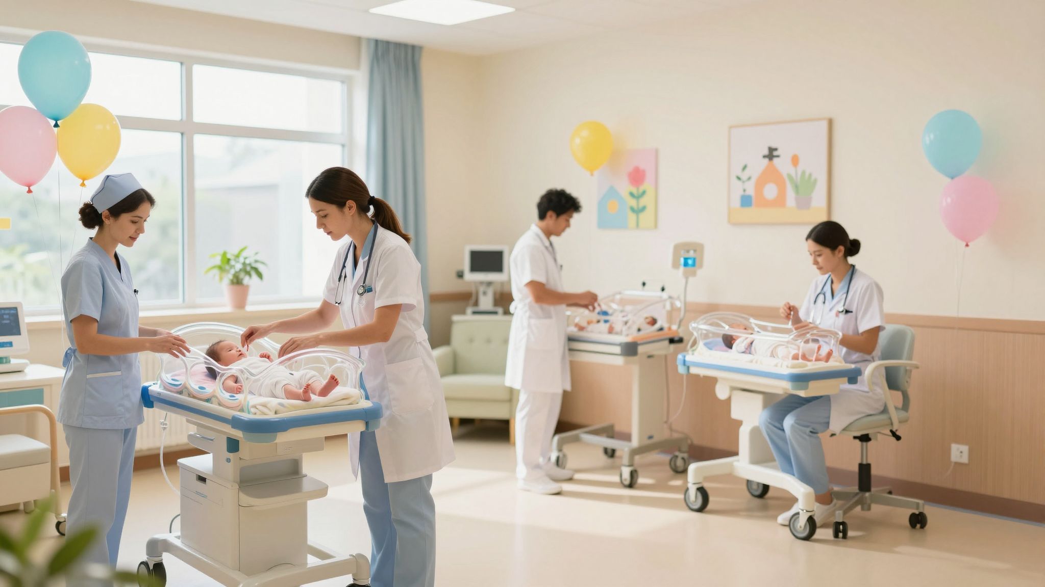 A PIC életmentő ellátást biztosít koraszülött babák számára.