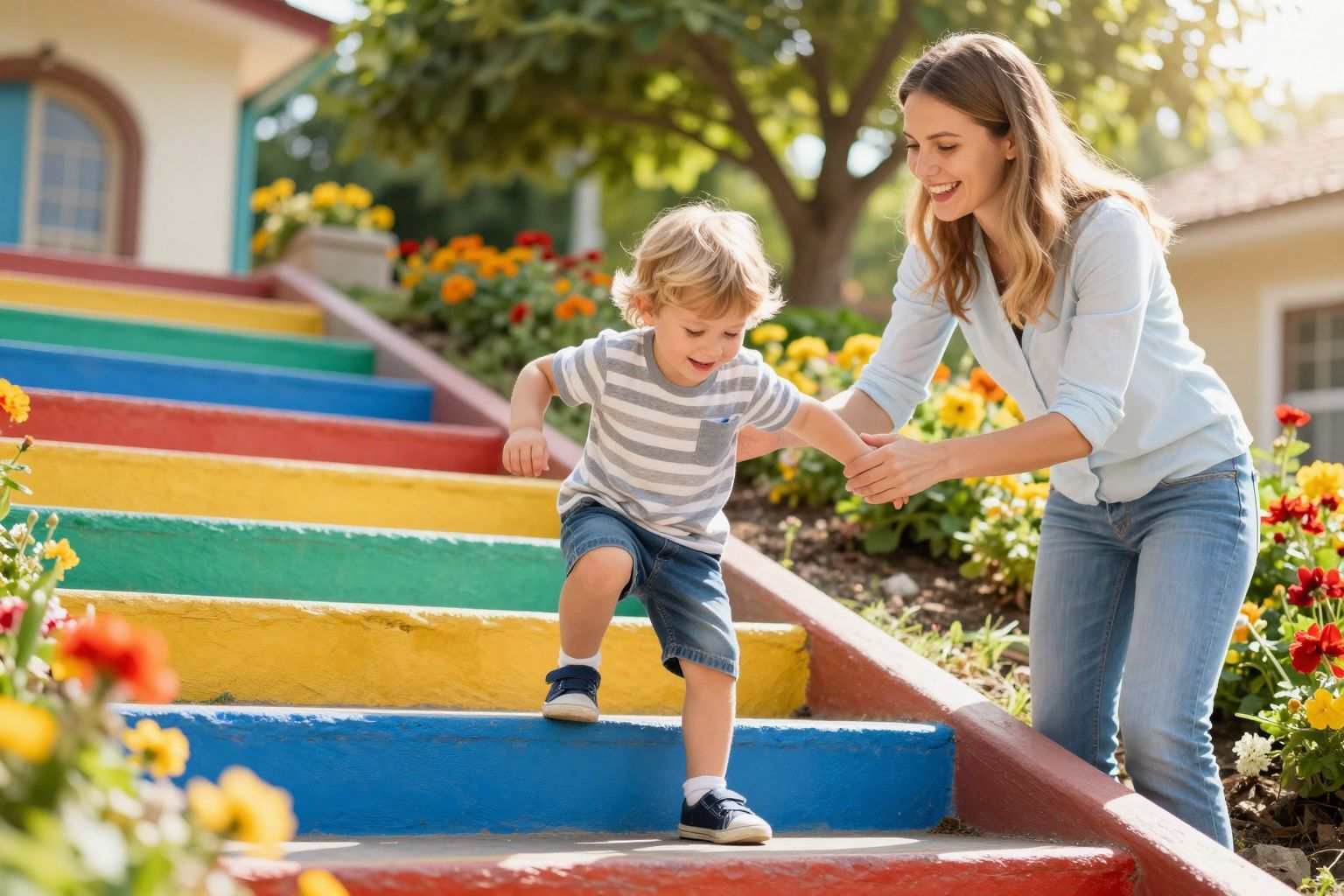 Az önbizalom erősíti a lépcsőzés tanulásának sikerét.