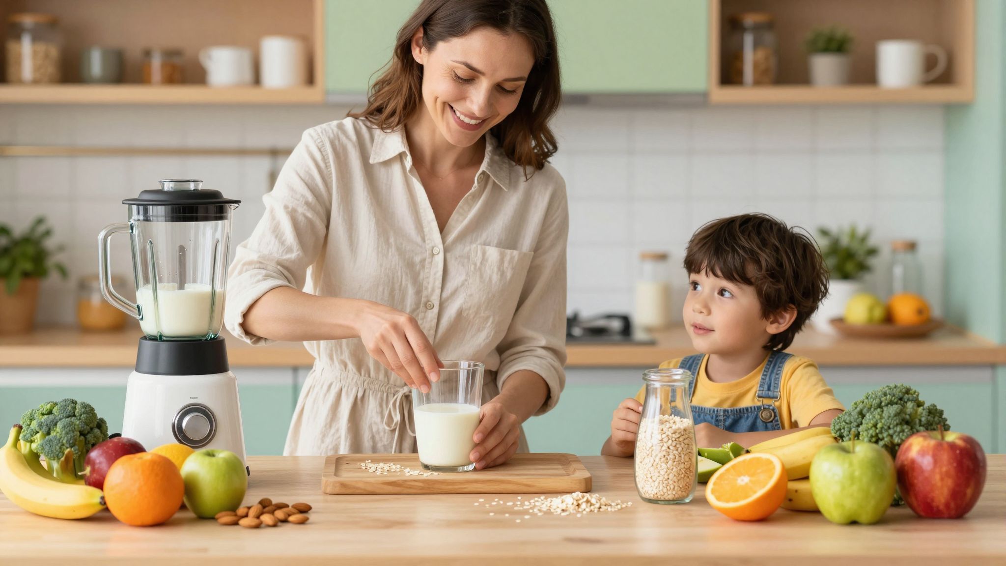 A házi növényi tejek jódhiányt okozhatnak gyermekeknél.