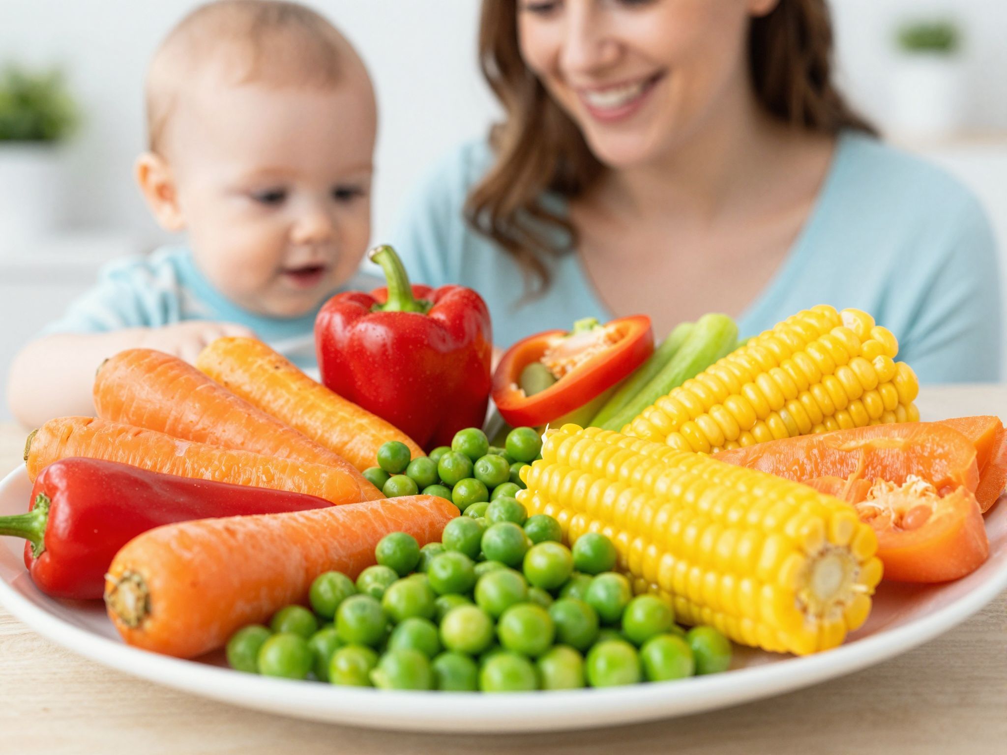 A színes zöldségek serkentik a baba étvágyát!