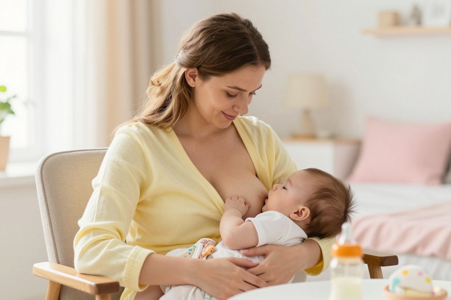 A császármetszés után gyakori a szoptatási nehézség.