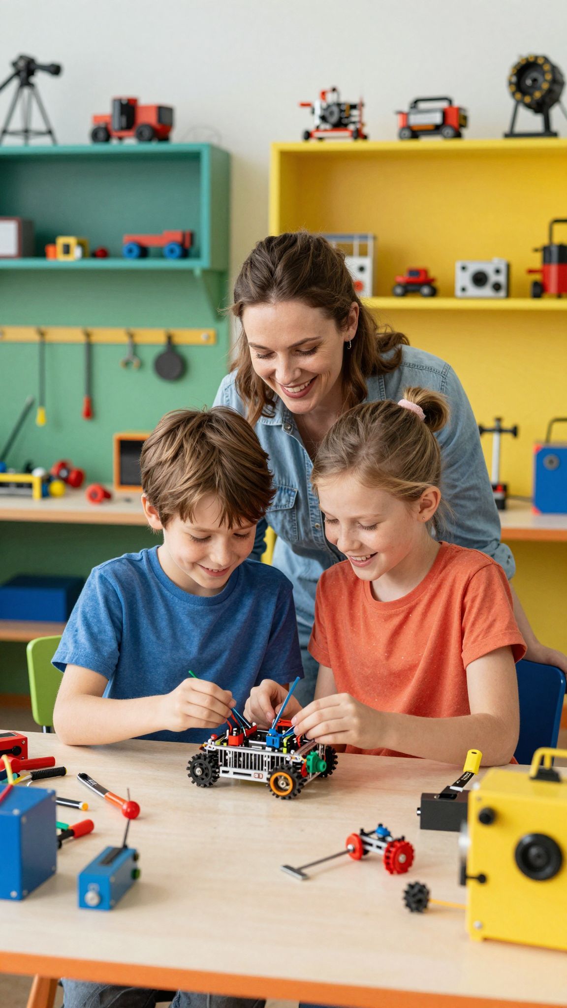 A fiúk szívesen építenek, szerelnek és felfedeznek!