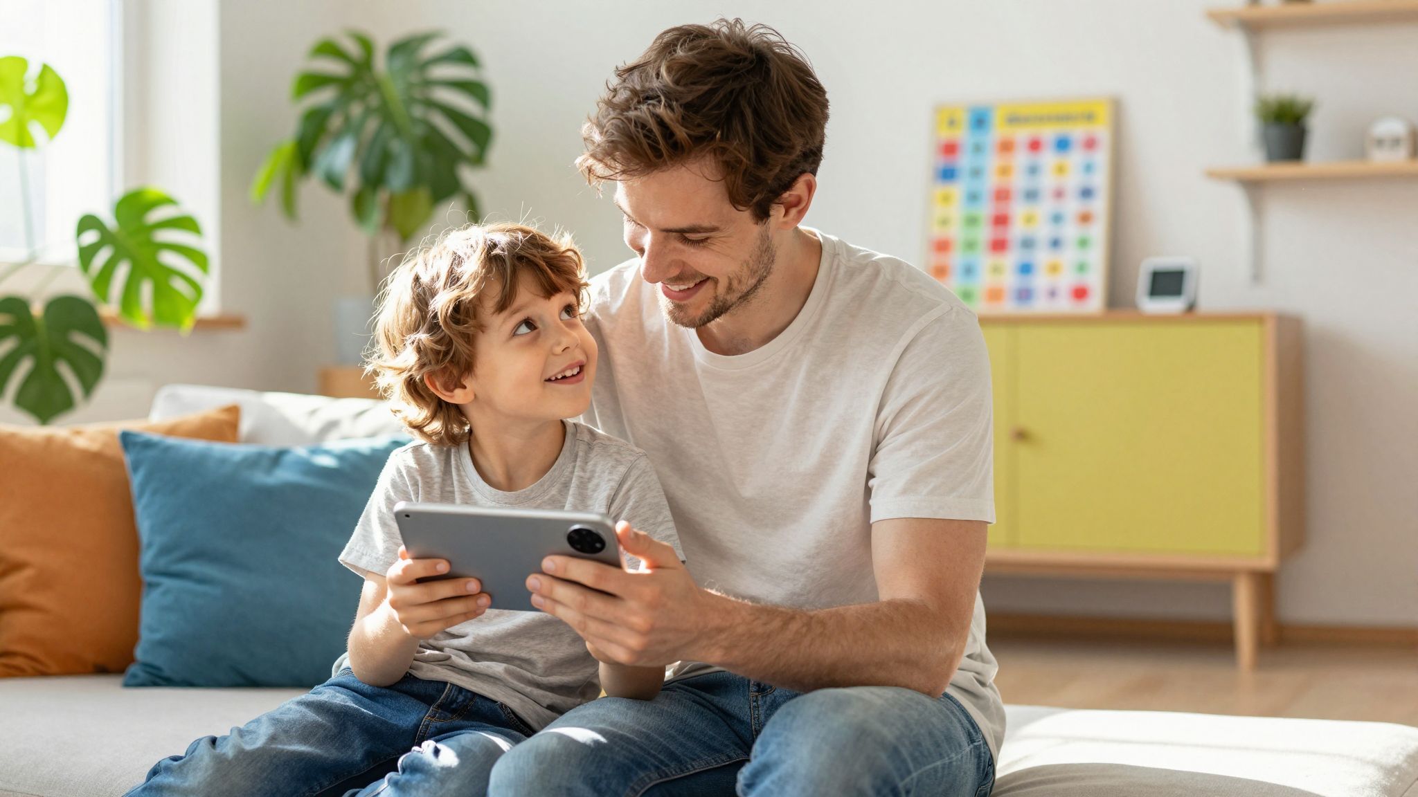 A technikai védelem segíti a gyerekek biztonságát online.