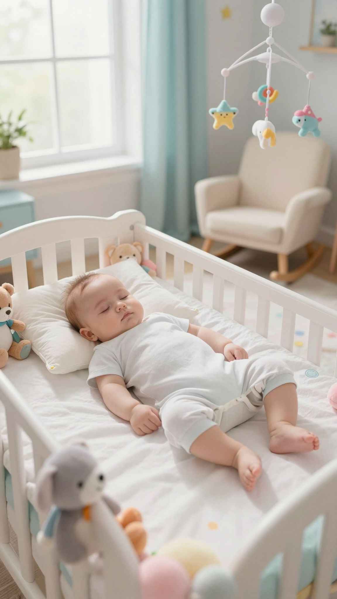 A csecsemők alvása mozgásigényük miatt gyakran megszakad.