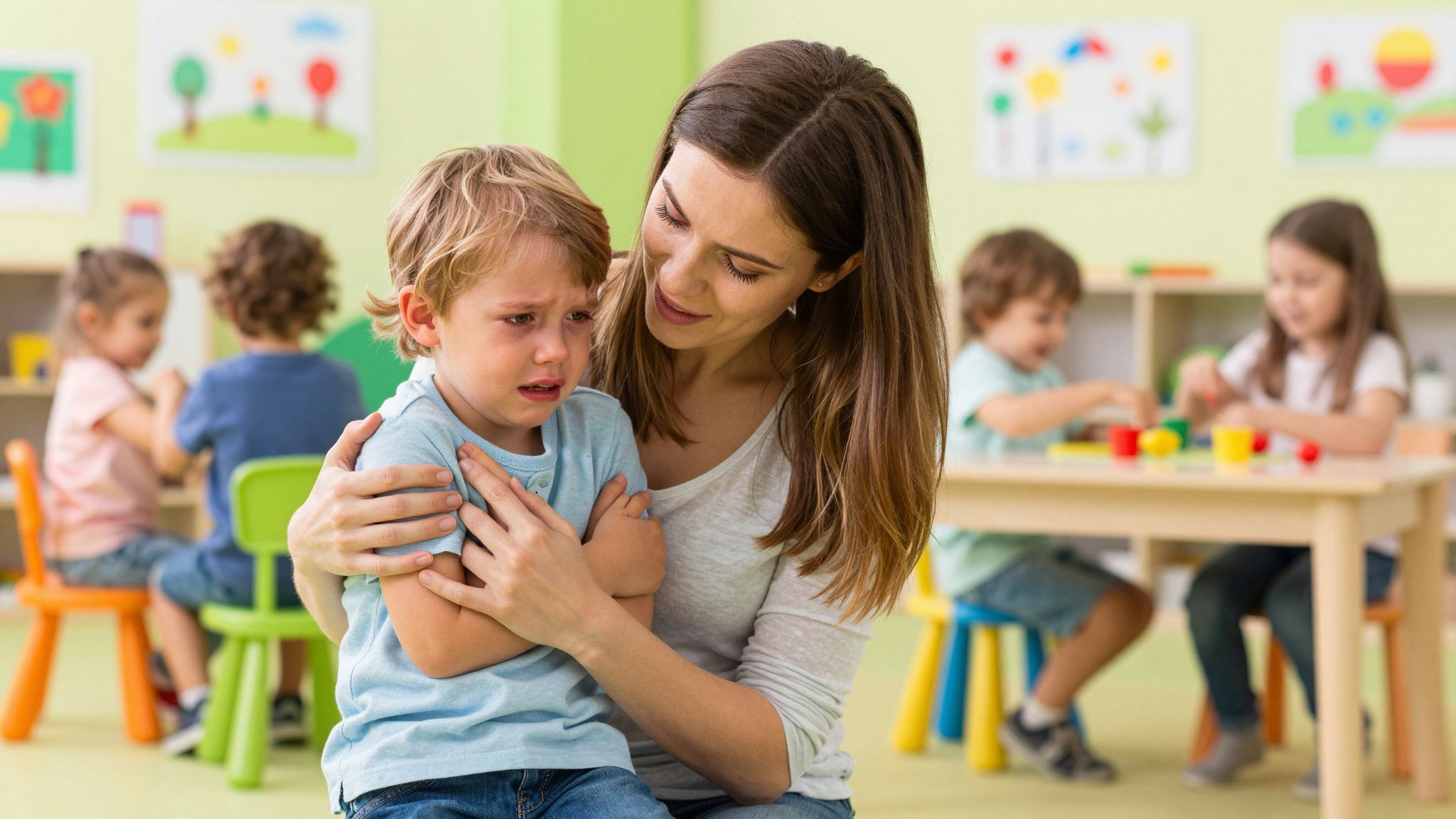 A szeparációs szorongás gyakori a kisgyermekeknél.