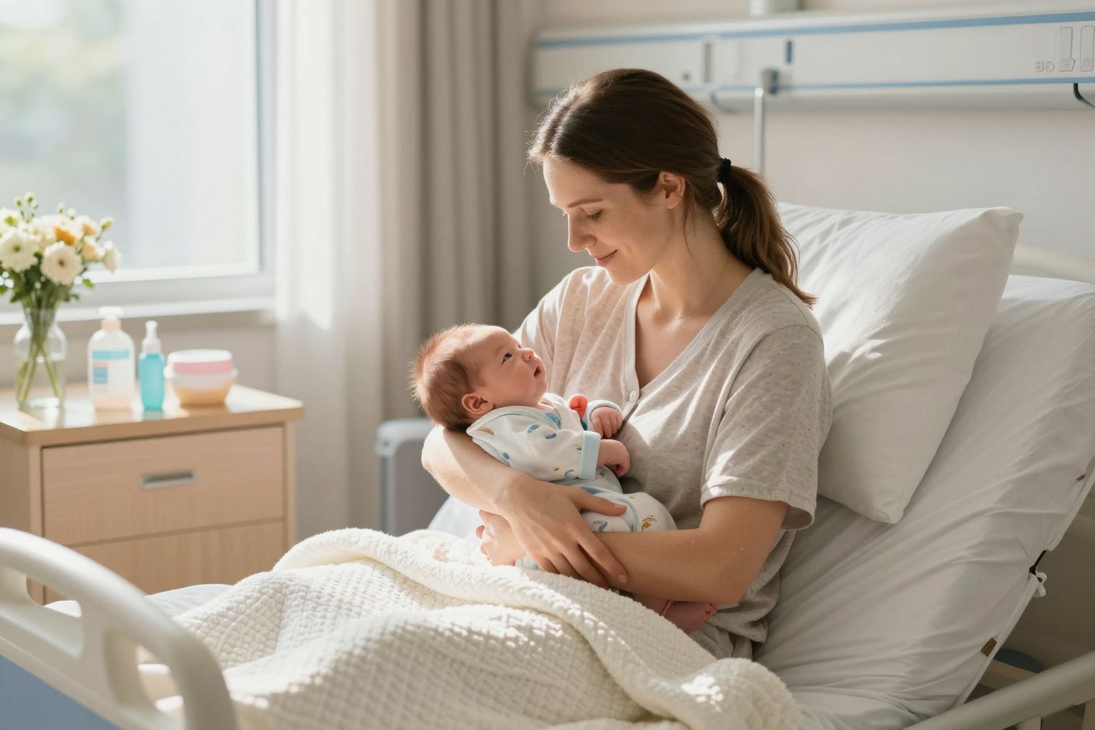 A kórházi időszak erősíti az anyai kötődést.