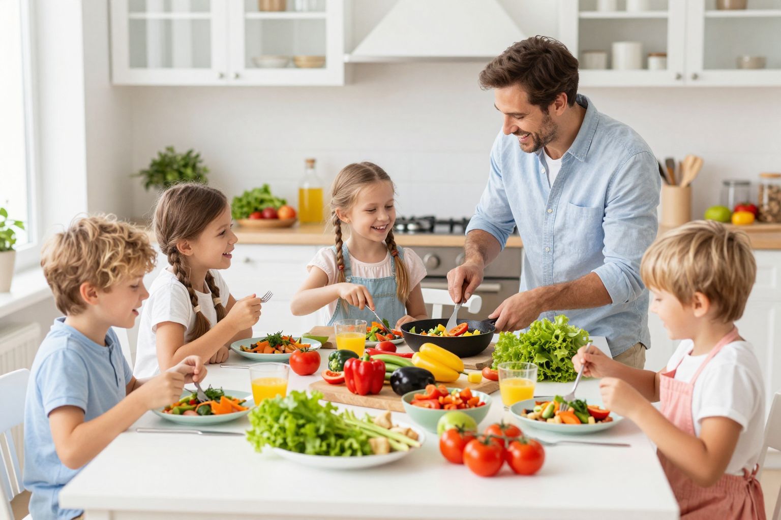 Az asztali légkör javítja a gyerekek étkezési szokásait.