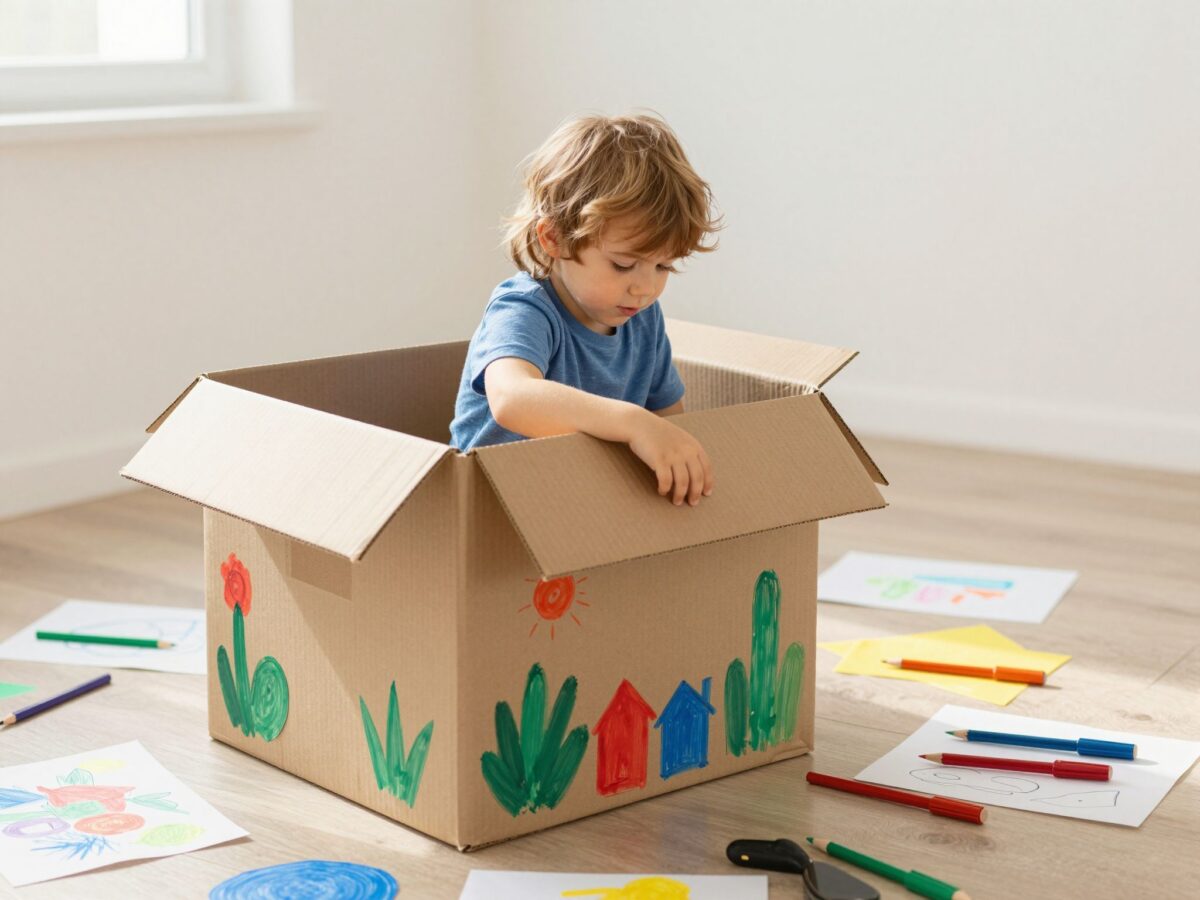 Az egyszerű játékok varázsa: hogyan fejleszti a fantáziát egy üres kartondoboz?