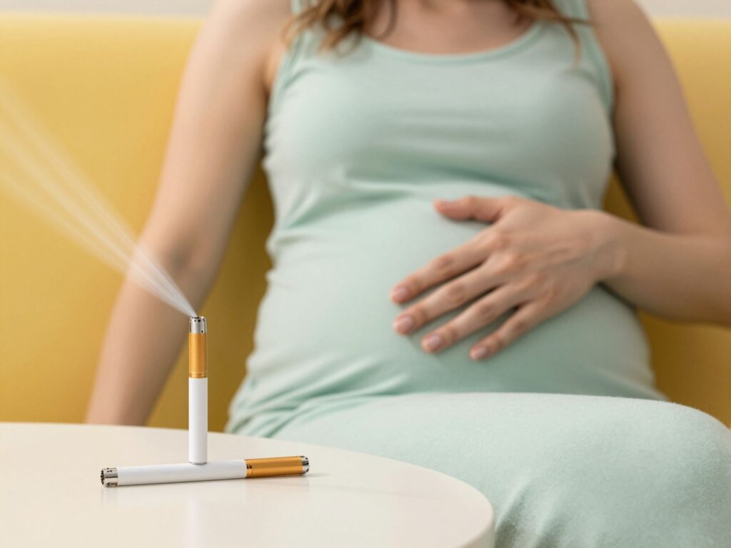 Az elektromos cigaretta rejtett veszélyei a magzatra nézve