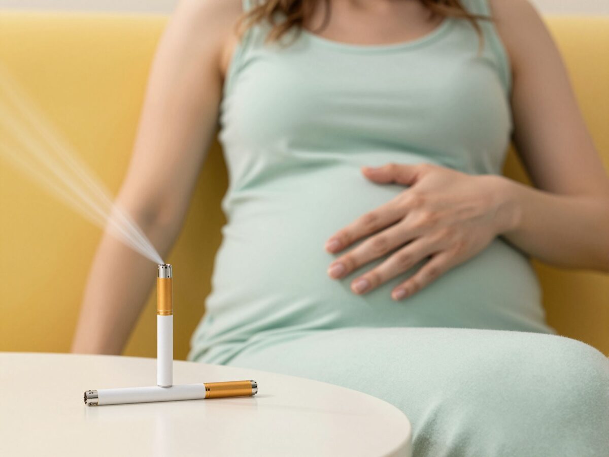 Az elektromos cigaretta rejtett veszélyei a magzatra nézve