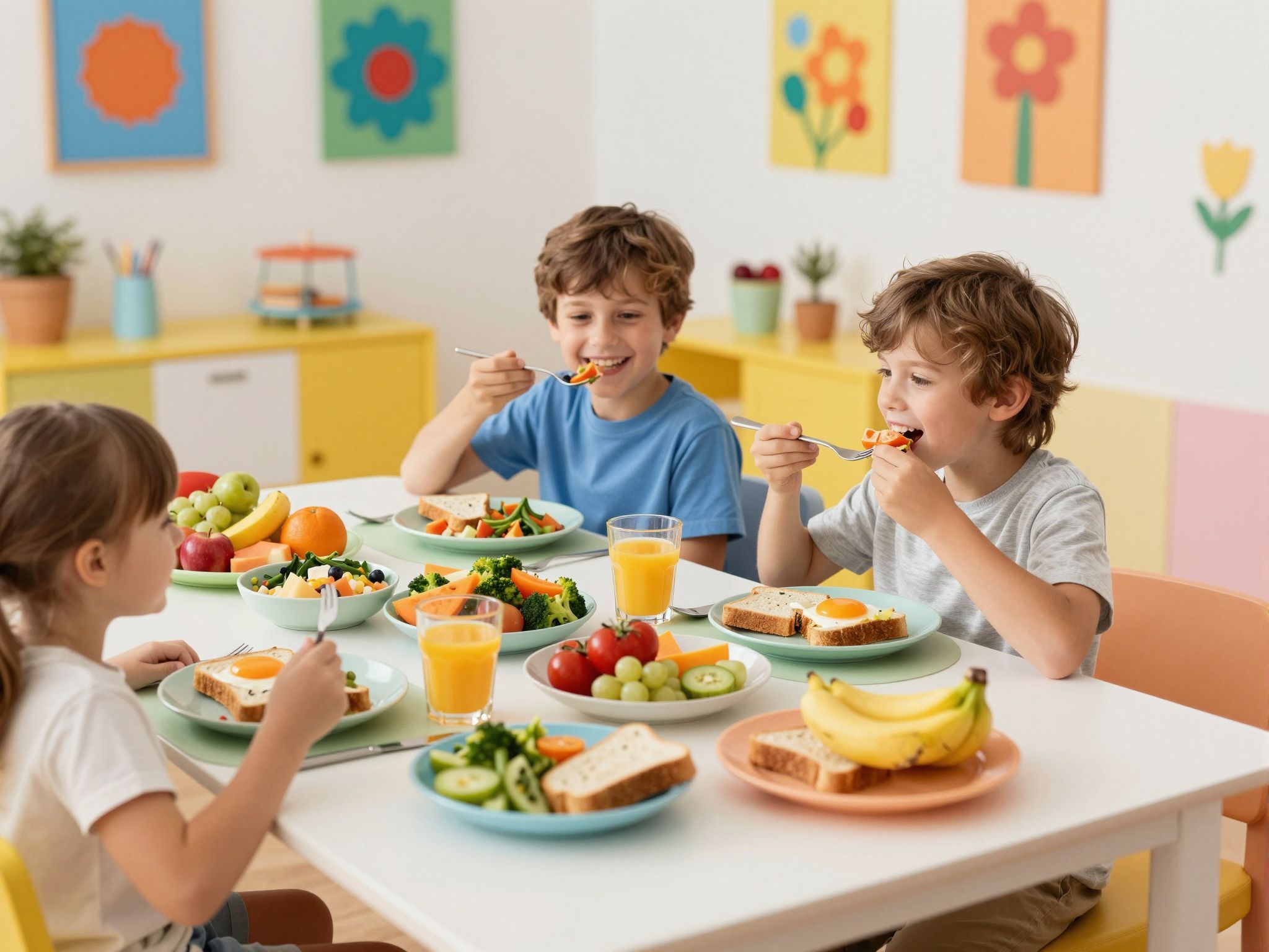 A színes tányérok ösztönözhetik a kicsiket az étkezésre.