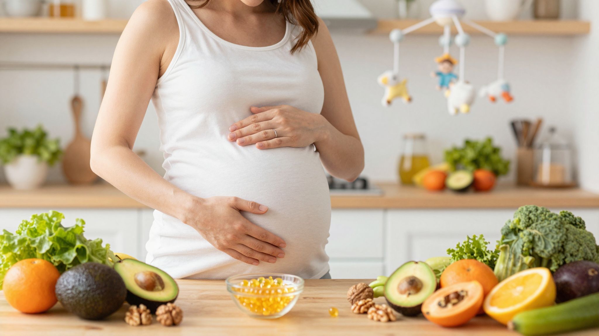 Az ómega-3 zsírsavak támogatják a magzati agy fejlődését.