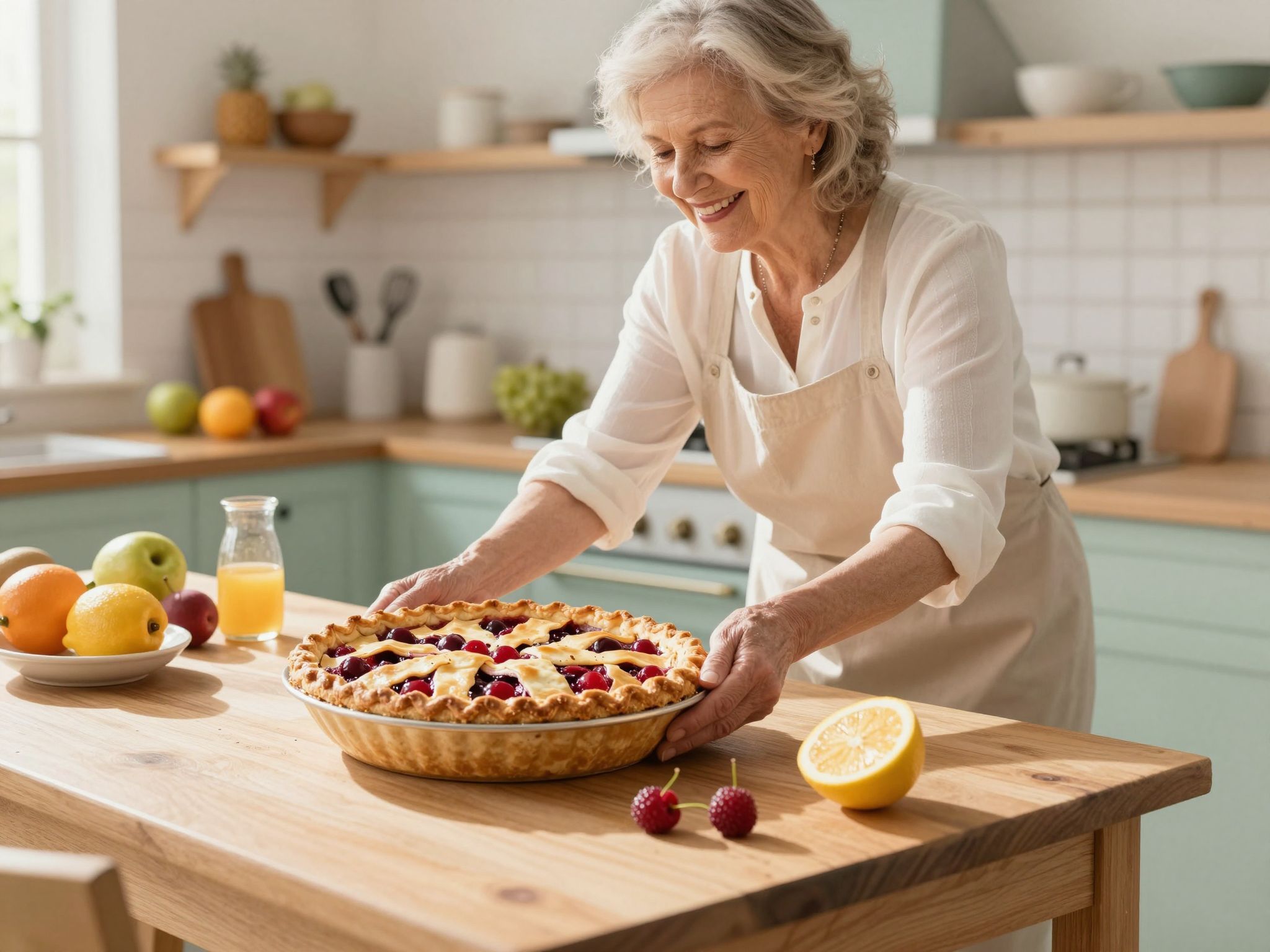 A meggyes pite titka a sok szeretet és türelem.