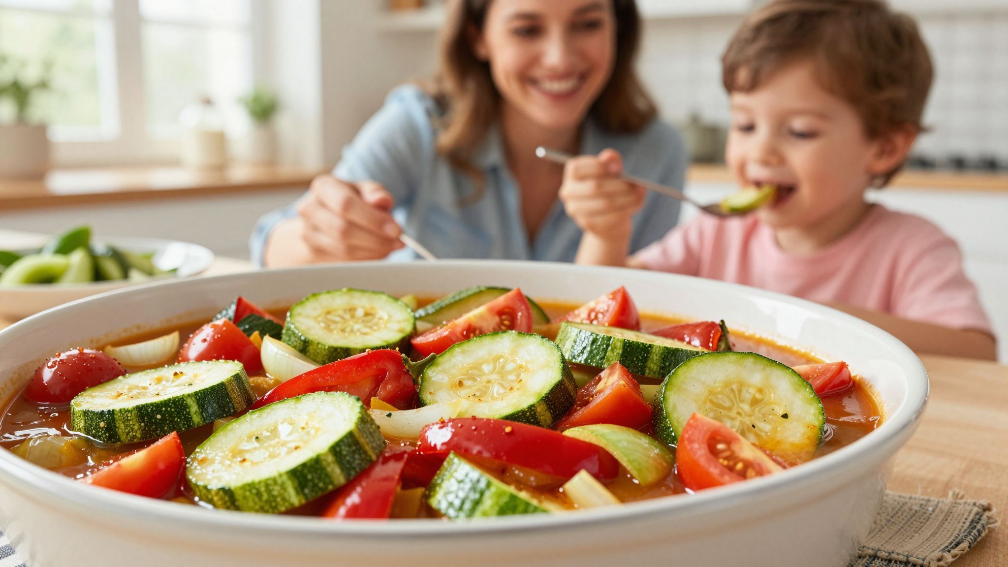 A cukkini egészséges alternatíva a klasszikus lecsóban.