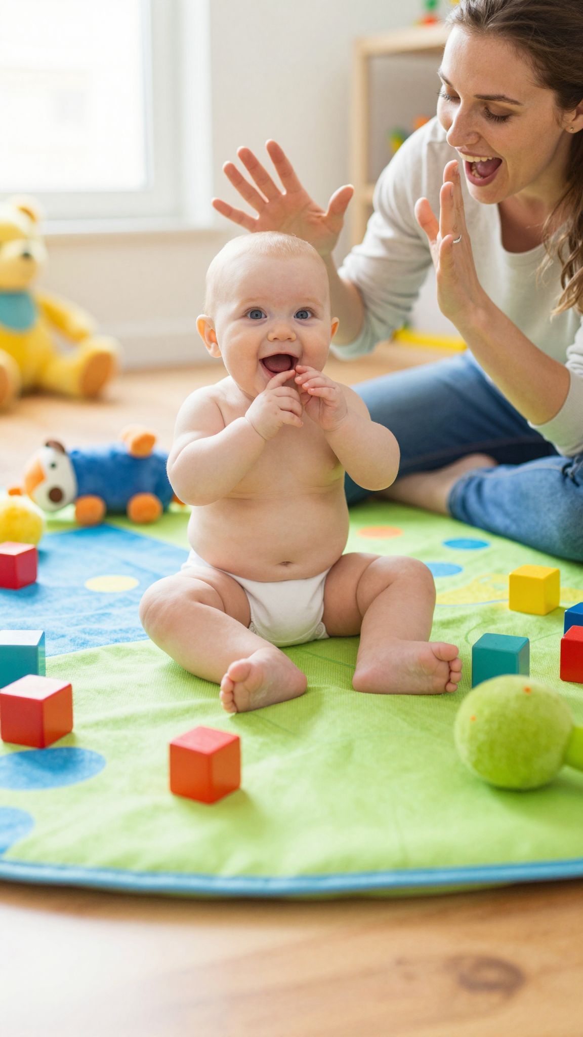 A gőgicsélés a nyelvi fejlődés első jele.