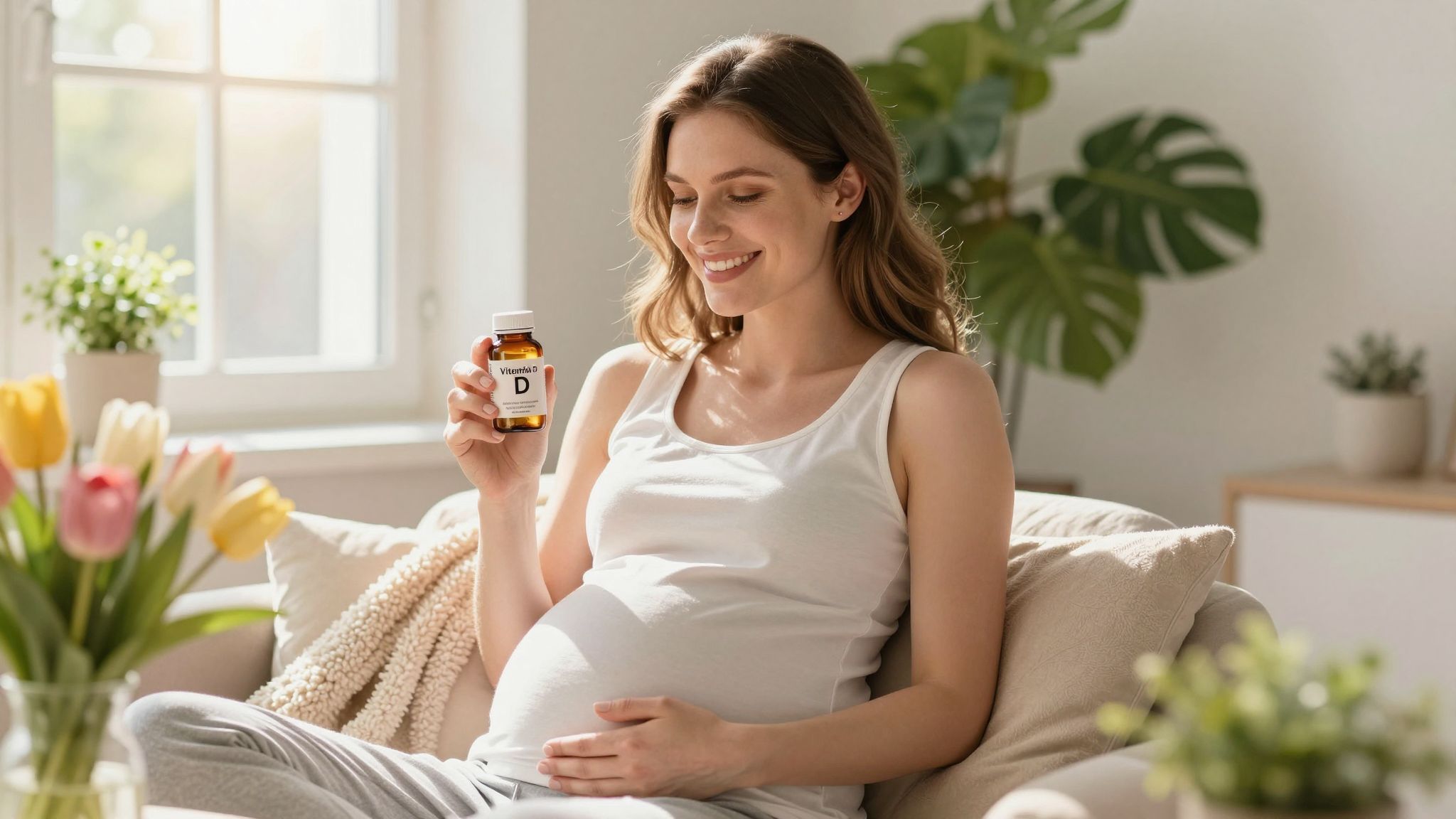 A D-vitamin segíti a magzat csontfejlődését várandósság alatt.