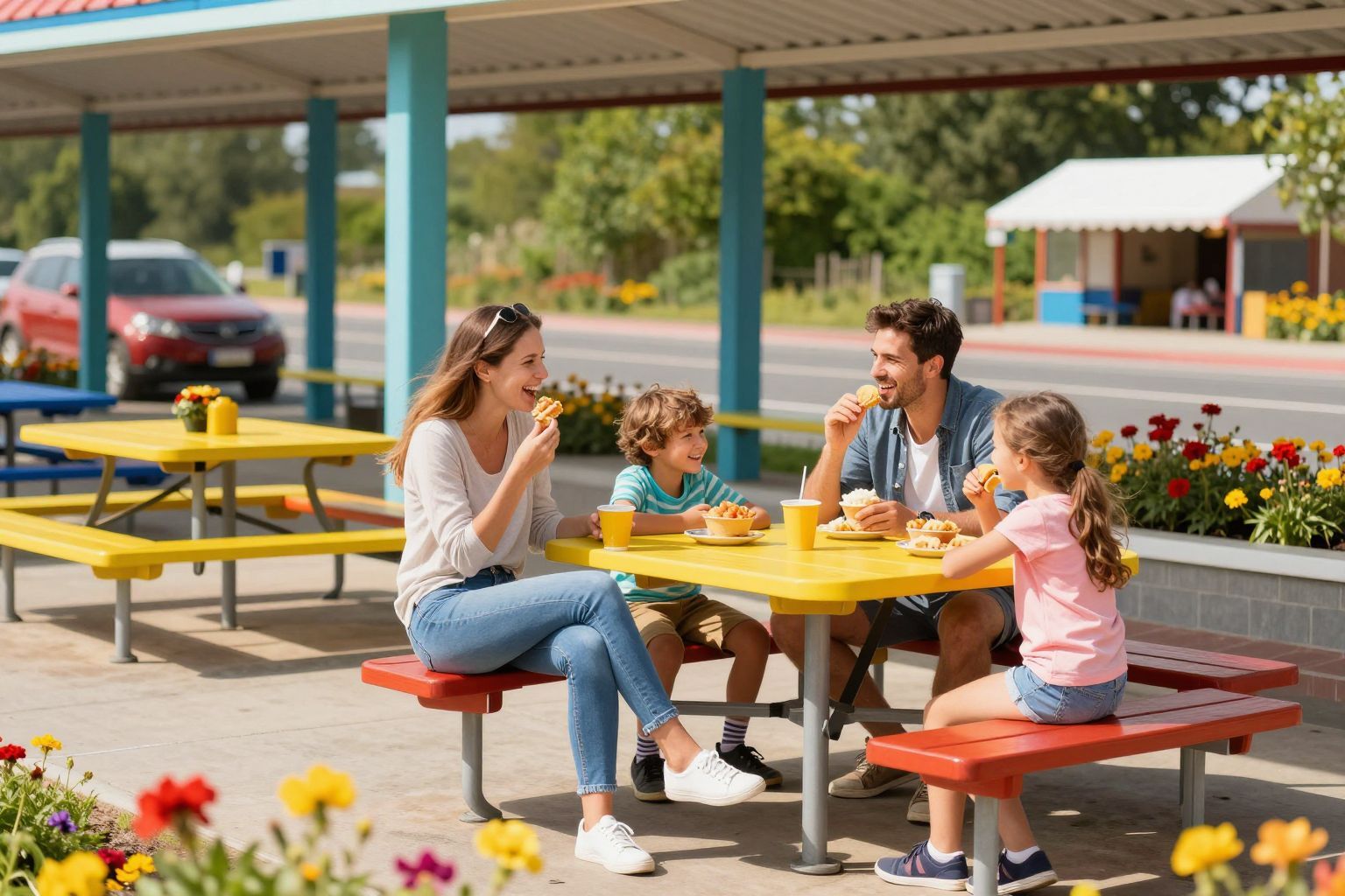 A gyakori megállók segítik a gyerekek pihenését.