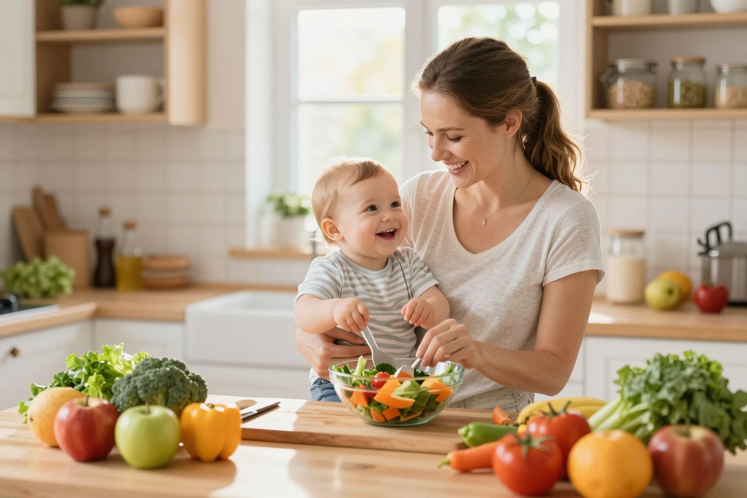 Kismamaként az egészséges étrend kulcsfontosságú a fejlődéshez.